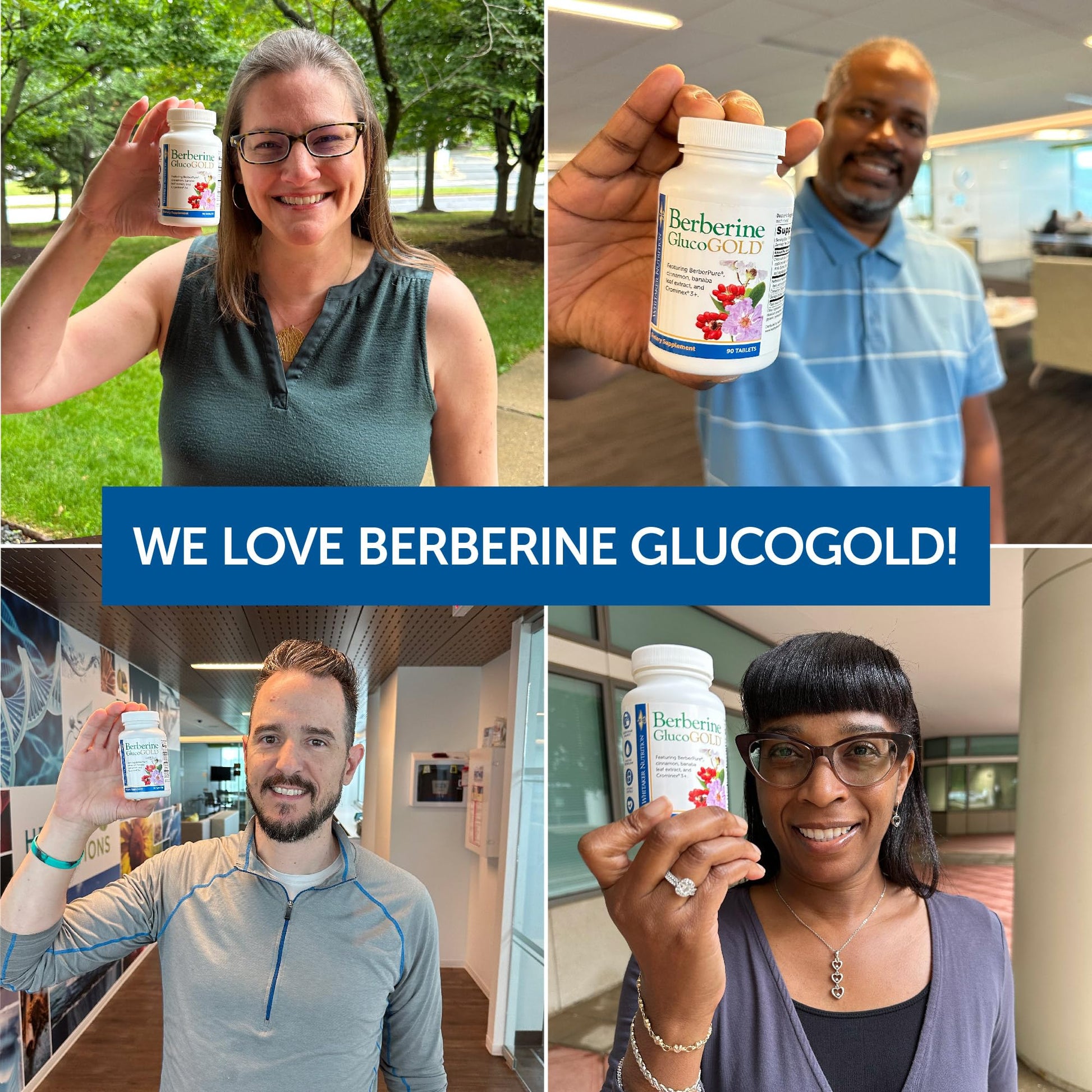 Dr. Whitaker’s Berberine GlucoGold Supplement with 1500 mg per Day of BerberPure Berberine, Concentrated Cinnamon, Crominex Chromium and Banaba Leaf Extract (90 Tablets) - Medaid International
