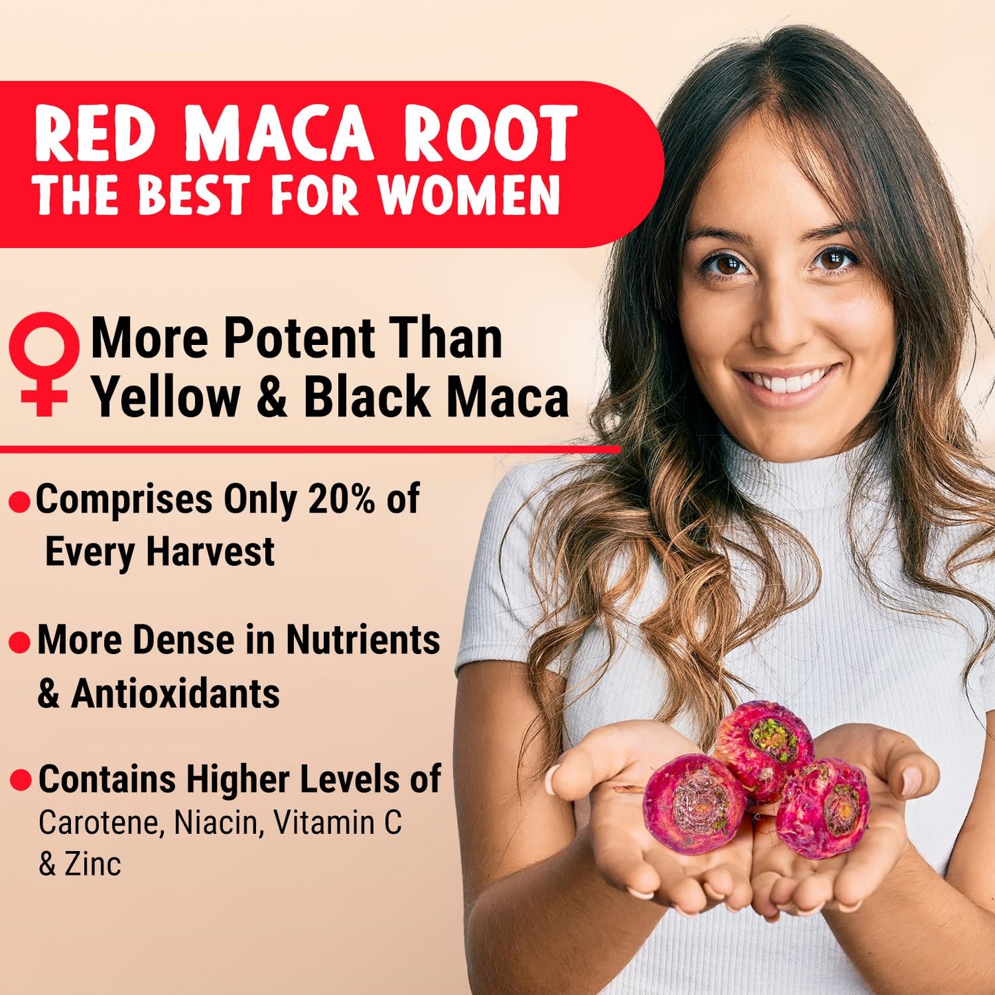 Maju Superfoods Organic Red Maca Root Capsules 120ct - Women Focused Curve Enhancement Nutrition Booster Pills, Gain for Thighs, Powder in Pill Supplement - Medaid International