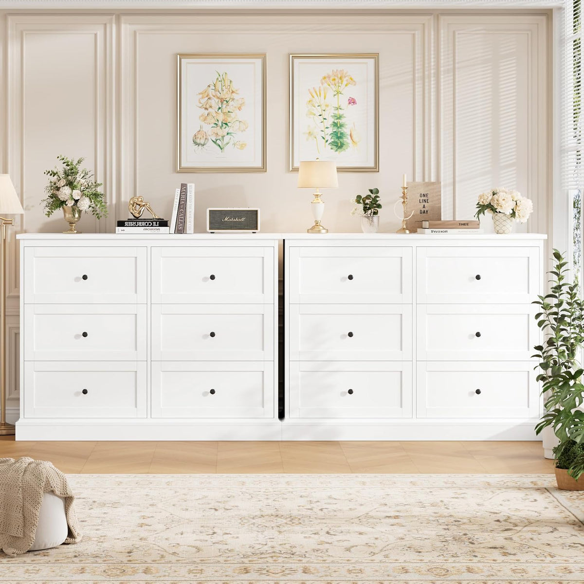 Modern Double Chest with Deep Drawers