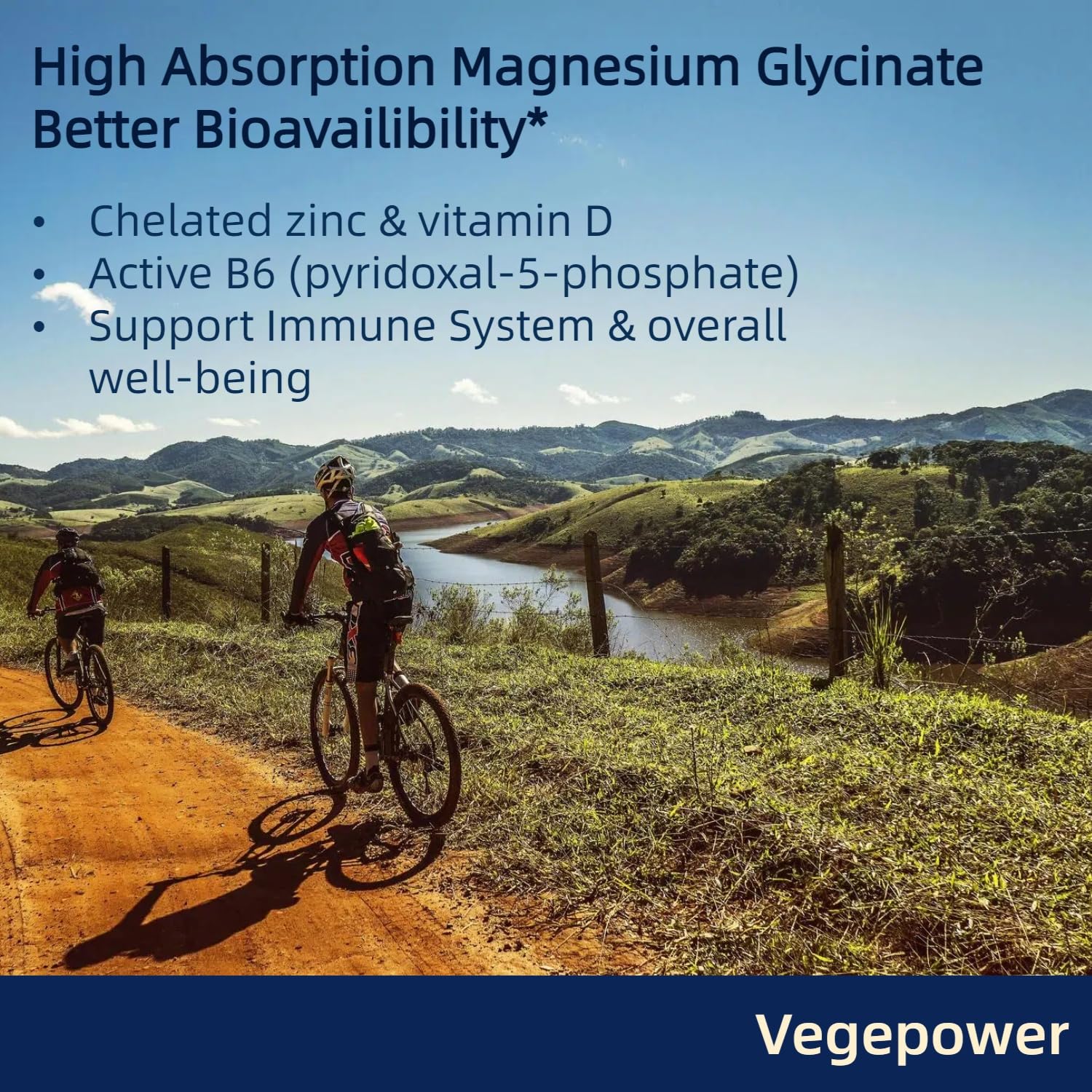 Magnesium Glycinate 200mg, High Absorption Vegan Magnesium Supplement, Fully Chelated Magnesium Zinc Vitamin D & B6, Magnesium Bisglycinate for Sleep, Bone & Muscle Health, Nerve, Non-GMO, 90 Capsules - Medaid International