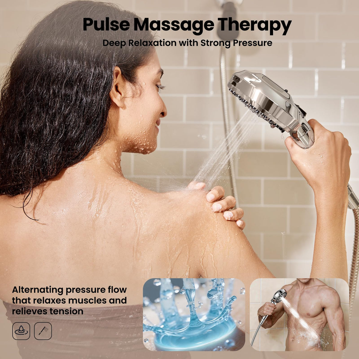 JOMOO Magnetic Shower Head with Handheld, Filtered, High Pressure, 7 Modes