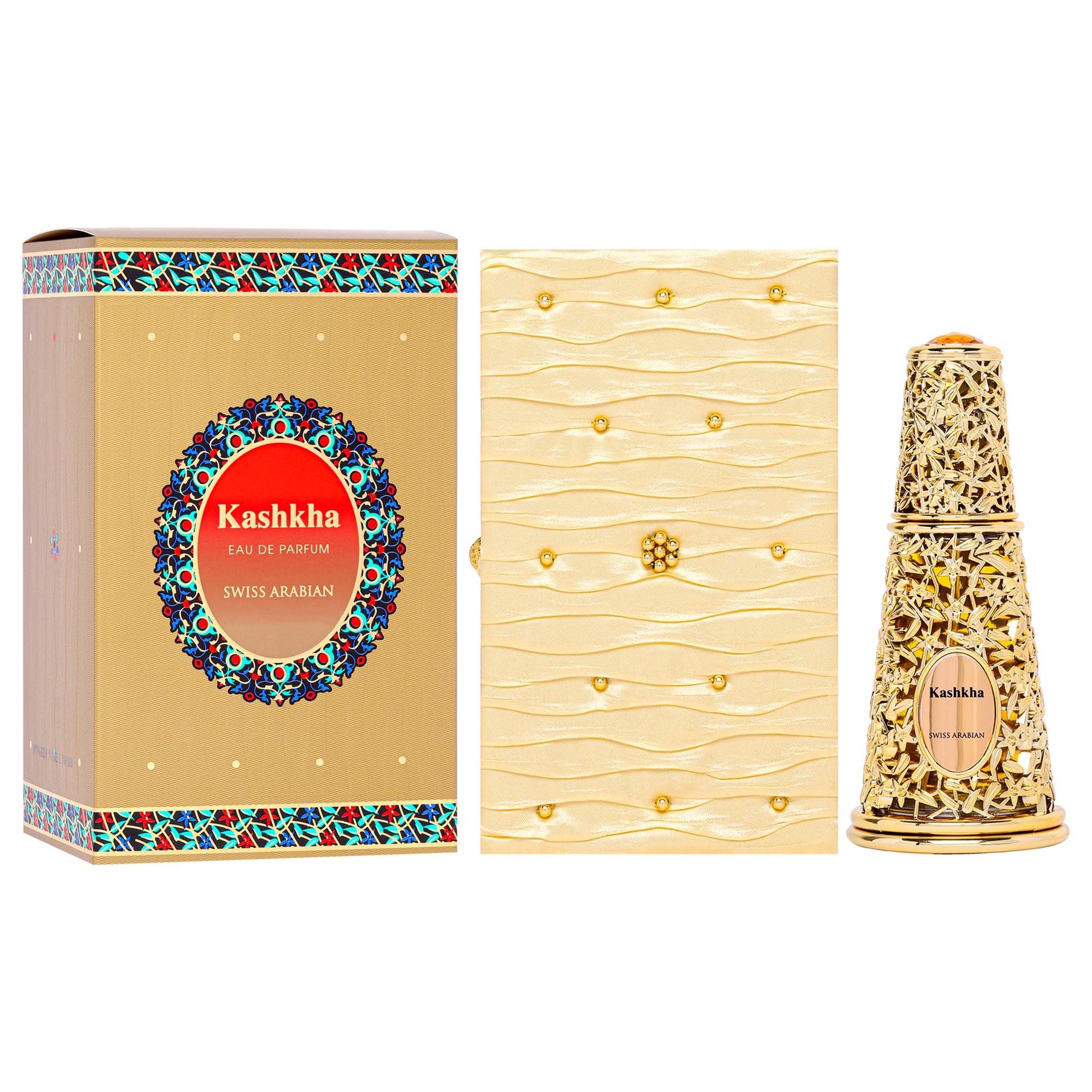 Swiss Arabian Kashkha - Luxury Products From Dubai - Long Lasting, Addictive Personal EDP Spray Fragrance - Seductive Signature Aroma - 1.7 Oz - Medaid International