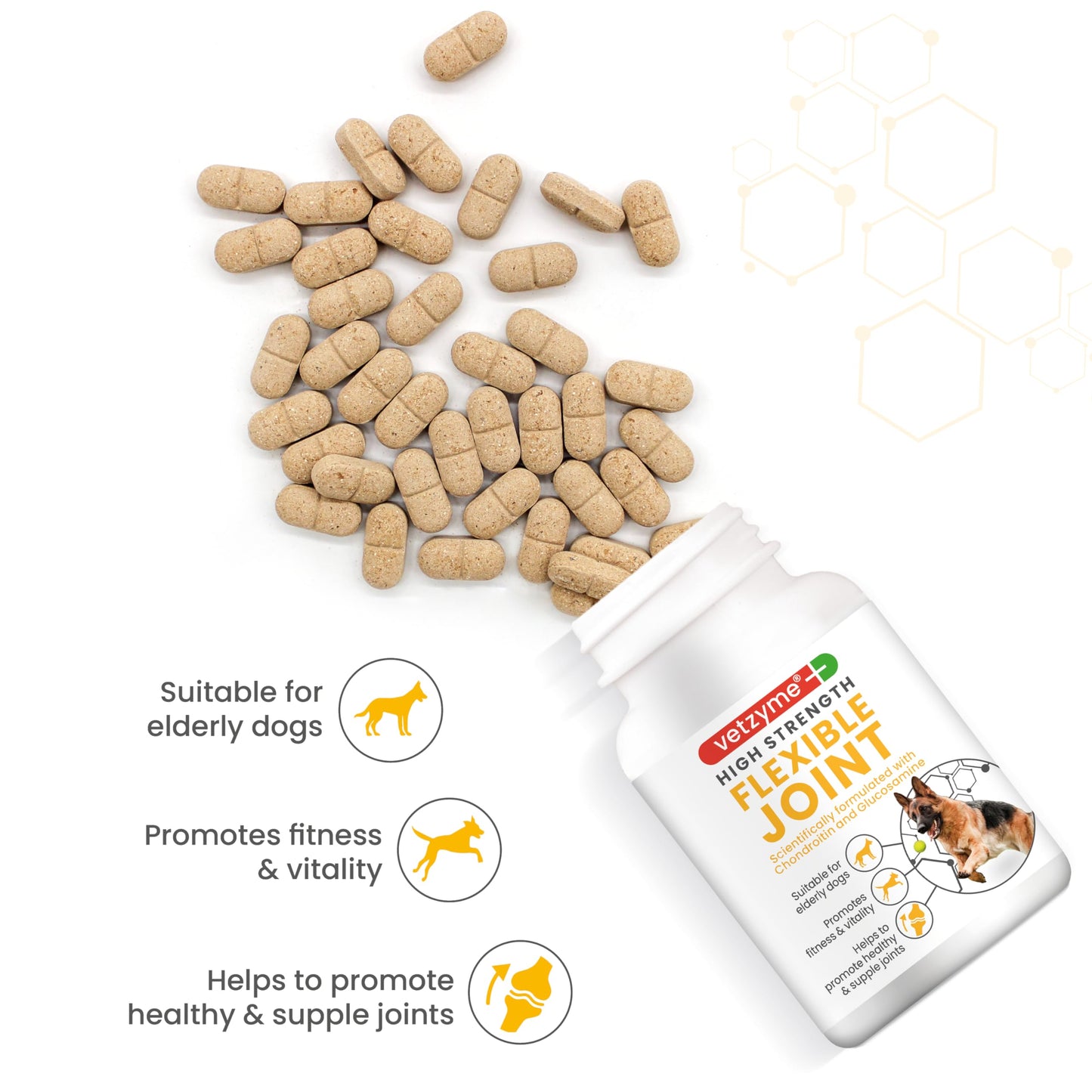 Vetzyme High Strength Flexible Joint Tablets 30 - Medaid International