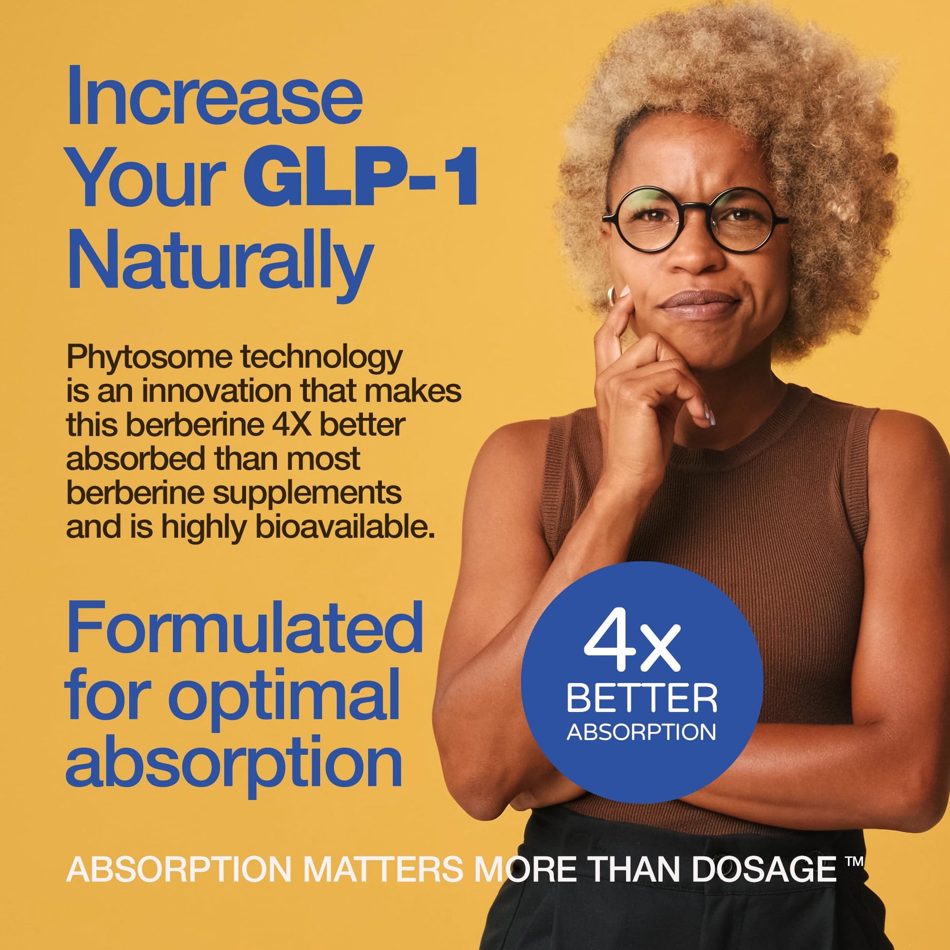 Feelgood Superfoods Berberine - High Absorption - 2200mg Equivalent - Herbal Supplement - Lower Blood Glucose - Helps Cholesterol - 60 Capsules - Medaid International