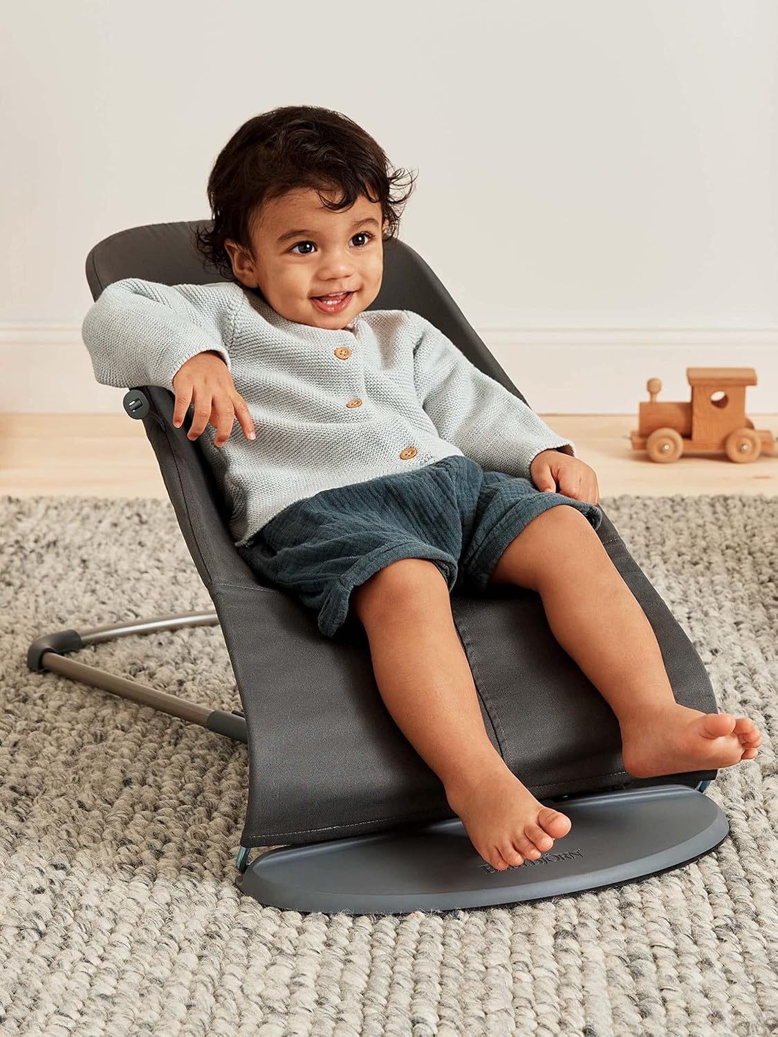 Babybjorn - Bouncer Bliss Woven - Anthracite