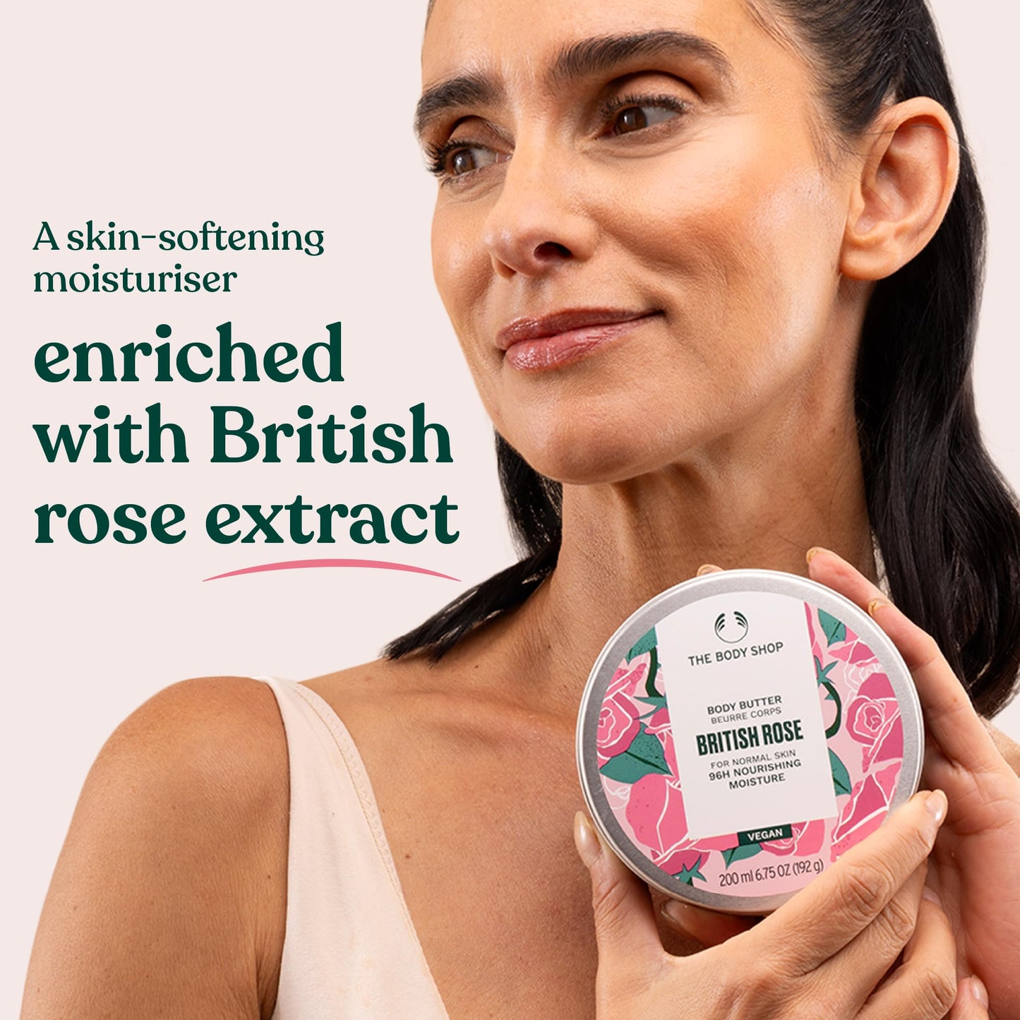 The Body Shop British Rose Body Butter – Nourishing & Moisturizing Skincare for Normal Skin – Vegan – 6.75 oz - Medaid International