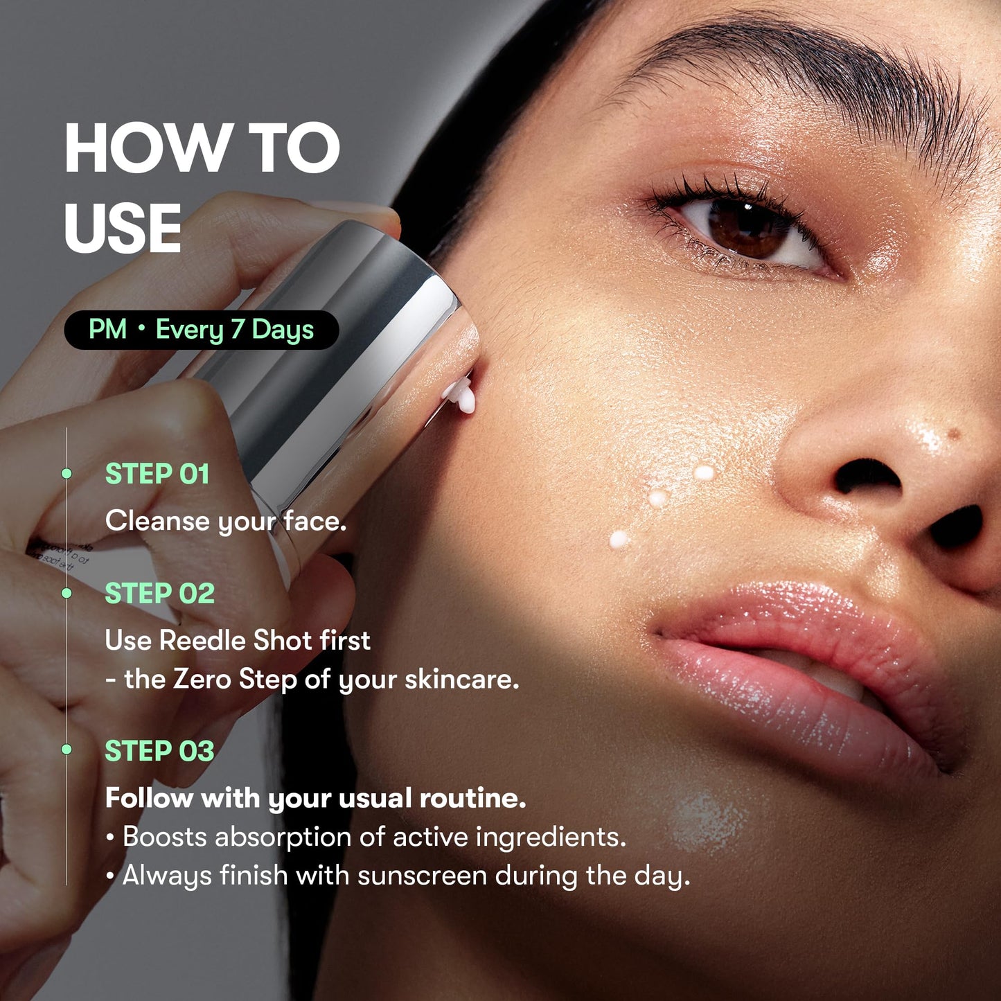 VT COSMETICS CICA Reedle Shot 700, Spicule Microneedling Serum for Pore Care&Exfoliation, Exosome&Centella Asiatica for Glass Skin, Acne&Blemish Care, Korean Liquid Skin Booster (1 Fl Oz / 30ml) - Medaid International