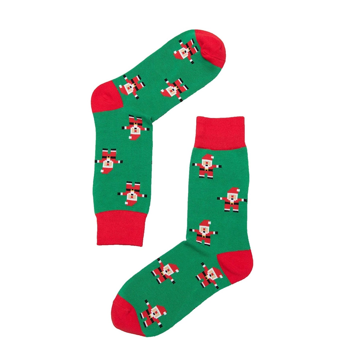 AUSCUFFLINKS Santa Christmas Socks For Him | Santa Claus Fun Socks Gift for Men | Happy Gift Socks Xmas Present for Dad | Socks for Mum (Santa) - Medaid International