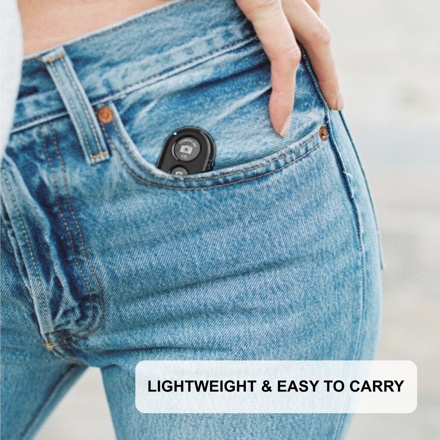 CamKix Camera Shutter Remote Control with Bluetooth Wireless Technology - Create Amazing Photos and Videos Hands-Free - Works with Most Smartphones and Tablets (iOS and Android) - Medaid International