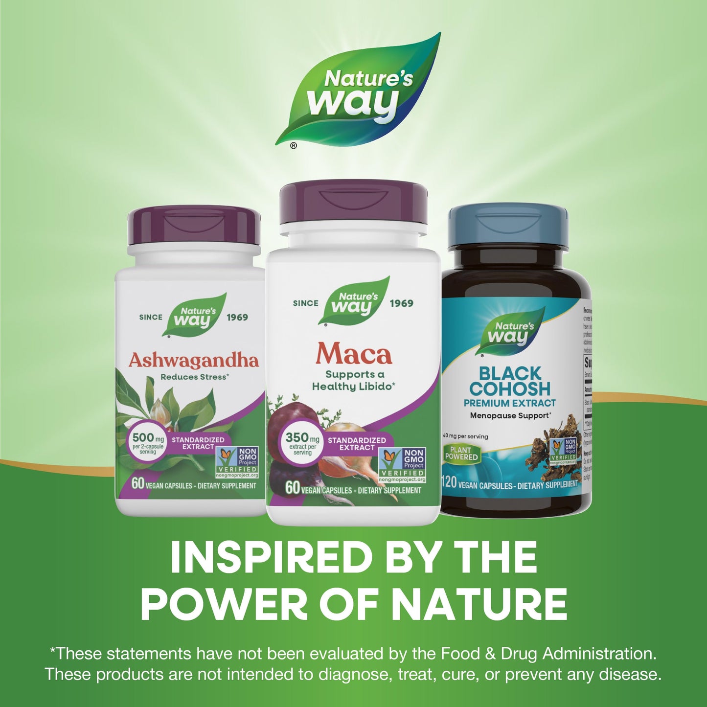 Nature's Way Maca Standardized Extract, Supports a Healthy Libido*, Standardized to 0.6% Glucosinolates, Non-GMO Project Verified, 60 Vegan Capsules (Packaging May Vary) - Medaid International