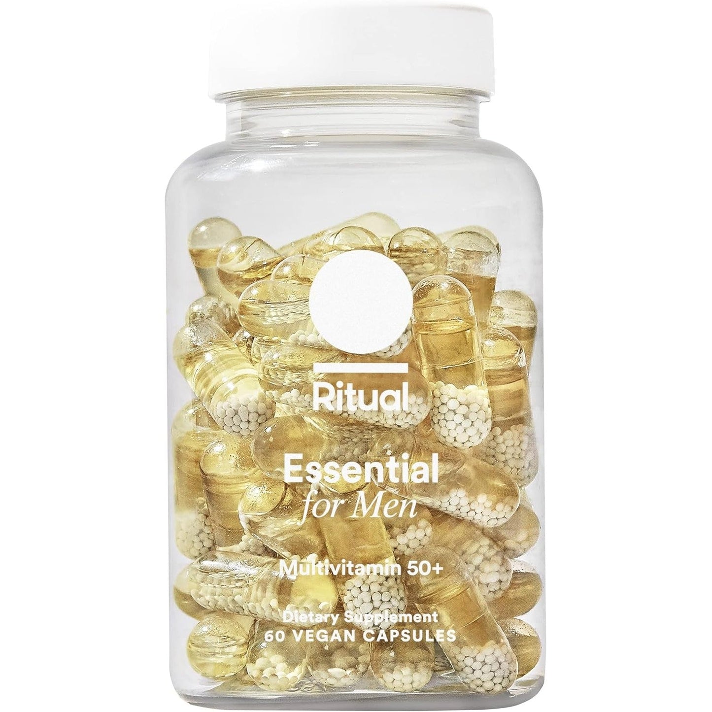 Ritual Multivitamin for Men 50 and Over with Zinc, Vitamin A and D3 for Immune Function Support*, Omega-3 DHA, B12, K2, Gluten Free, Non-GMO, Mint Essenced, 30 Day Supply, 60 Vegan Capsules - Medaid International