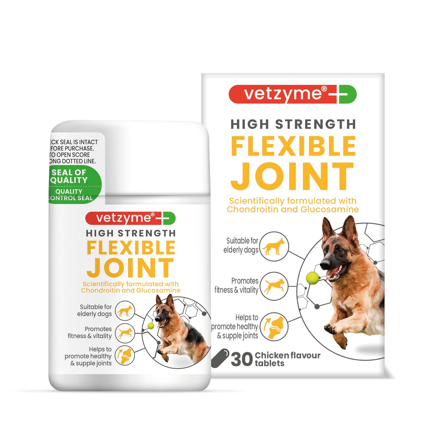 Vetzyme High Strength Flexible Joint Tablets 30 - Medaid International