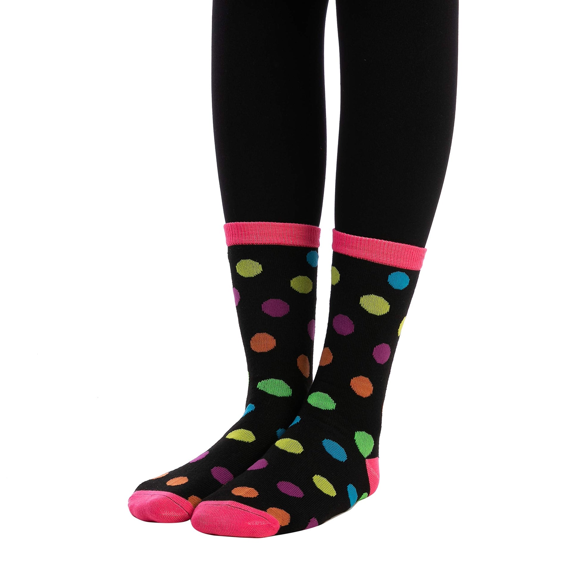 JOYIN 12 PCS Christmas Socks Women Colorful Funky Paint Splash Patterned Crew Socks for Christmas, Holiday or Birthday Gift - Medaid International