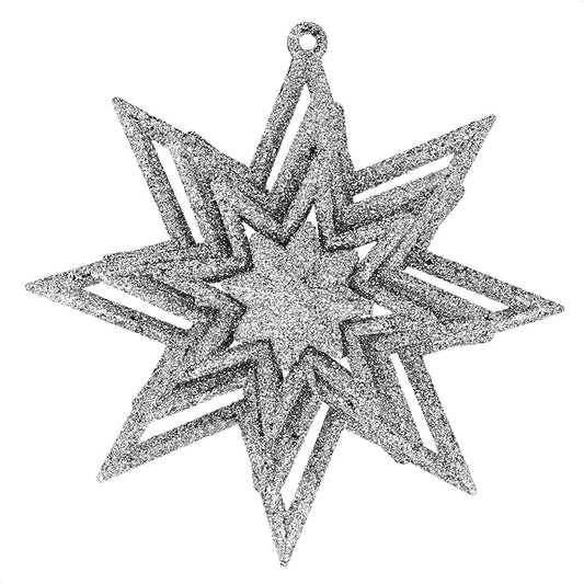 SD Pack Of 1 Christmas 3D Star Pendant Glitter | SD In Lebanon