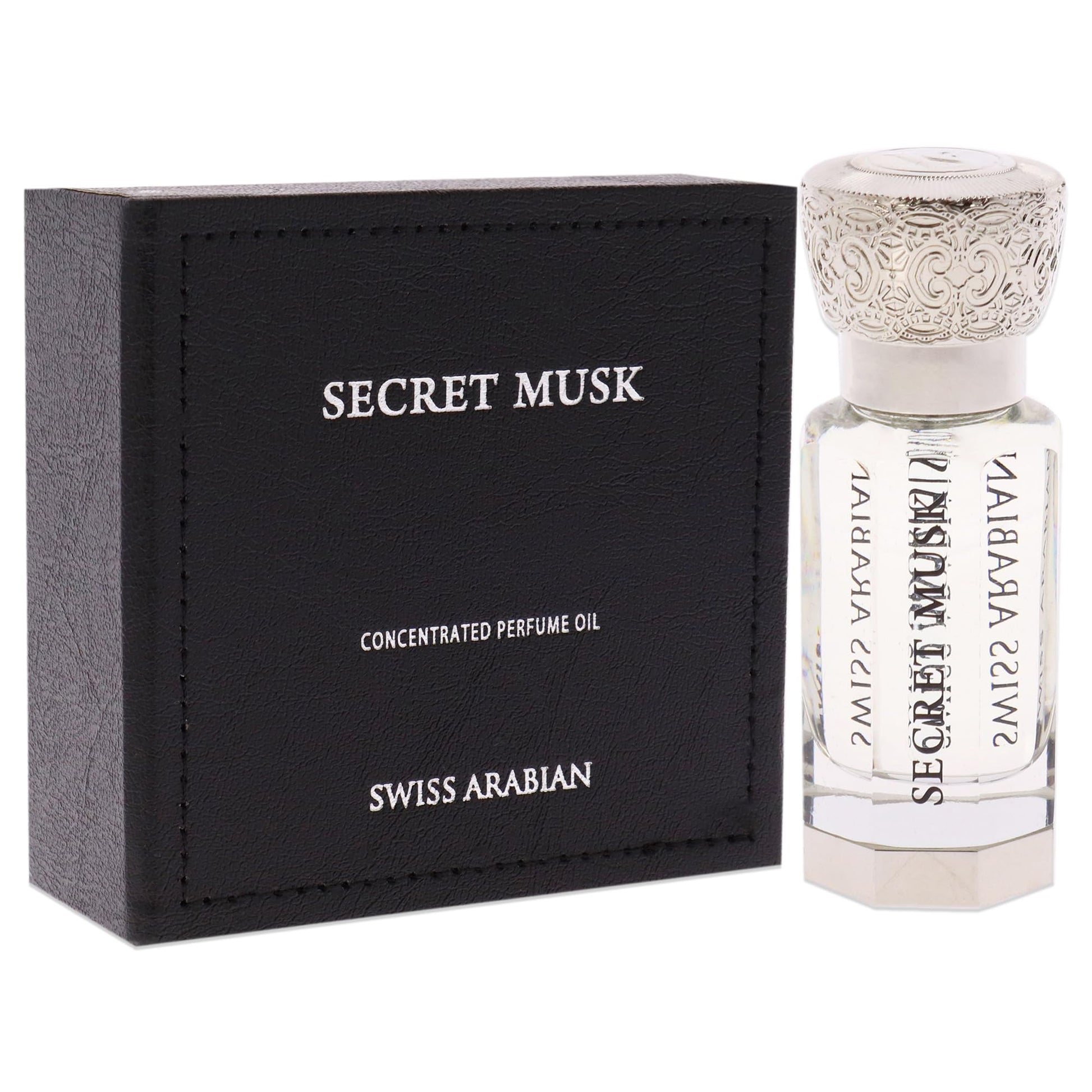 Swiss Arabian Secret Musk - Luxury Products From Dubai - Long Lasting, Addictive Personal Perfume Oil Fragrance - A Seductive Signature Aroma - 0.4 Oz - Medaid International