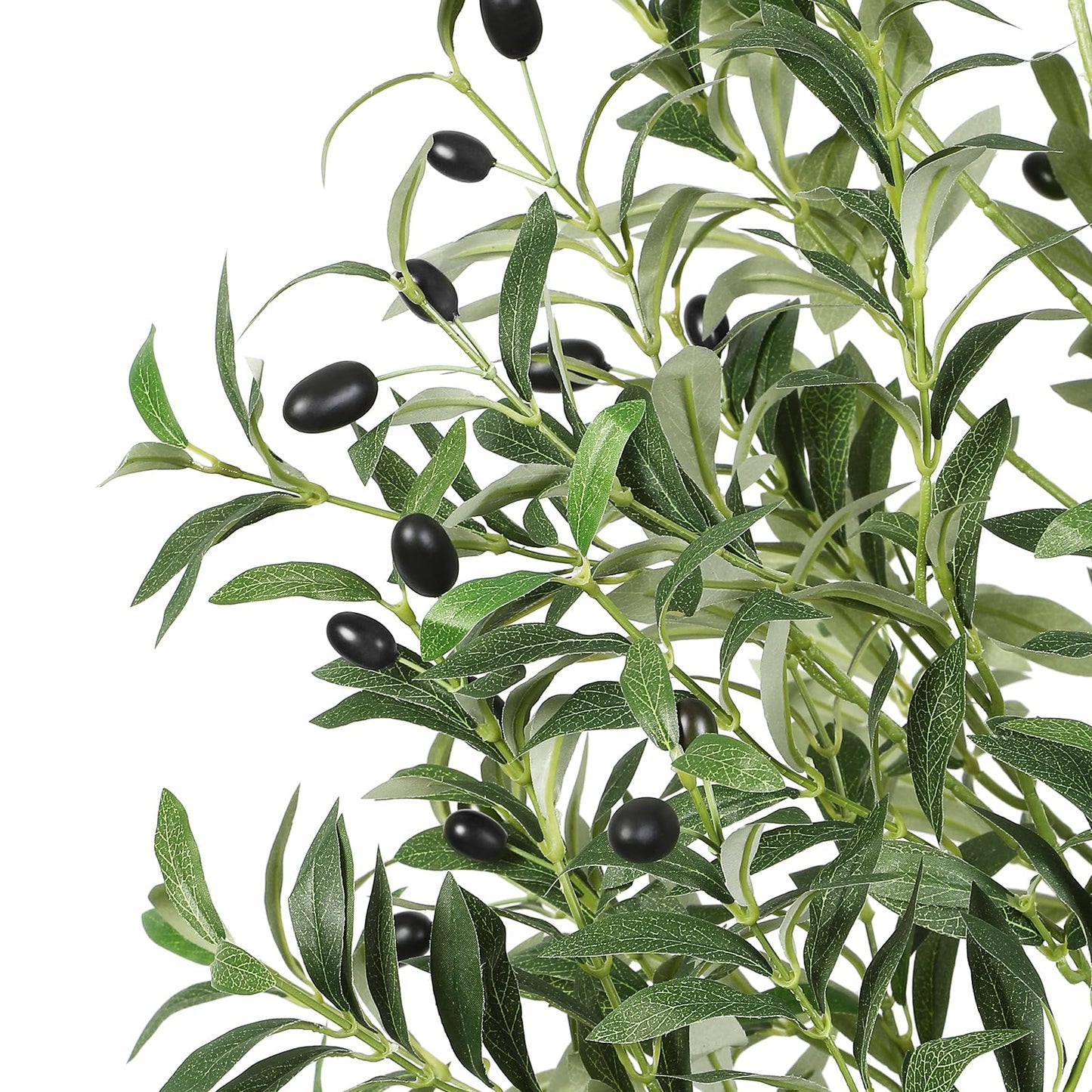 Alupssuc 6.1ft Artificial Olive Tree, Natural Faux Olive Branches and Fruits for Modern Home Office Living Room Floor Decor Indoor - Medaid International