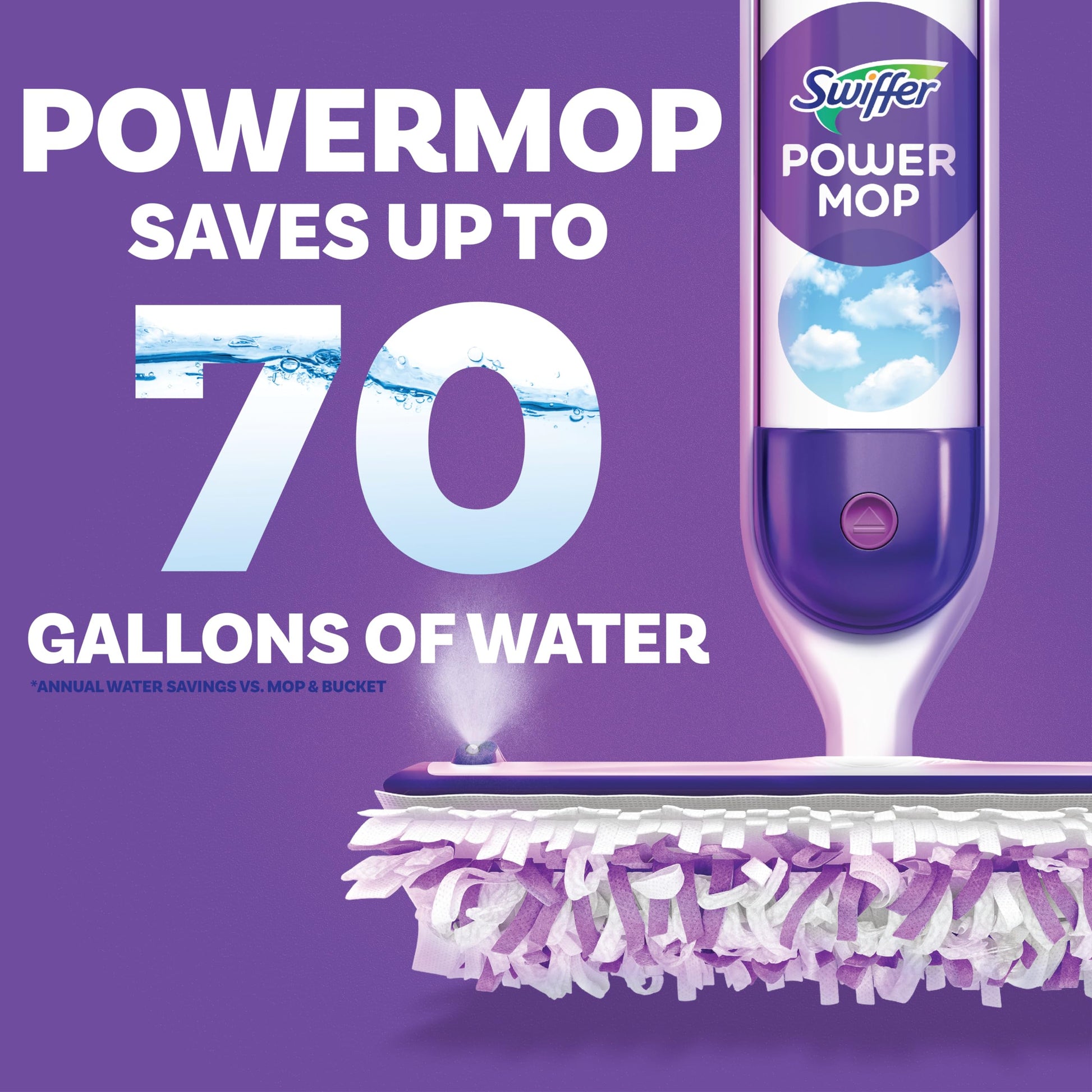 Swiffer PowerMop Multi-Surface Mop Kit for Floor Cleaning, Includes PowerMop, 2 Mopping Pad Refills, 1 Cleaning Solution with Fresh Scent and 2 Batteries - Medaid International