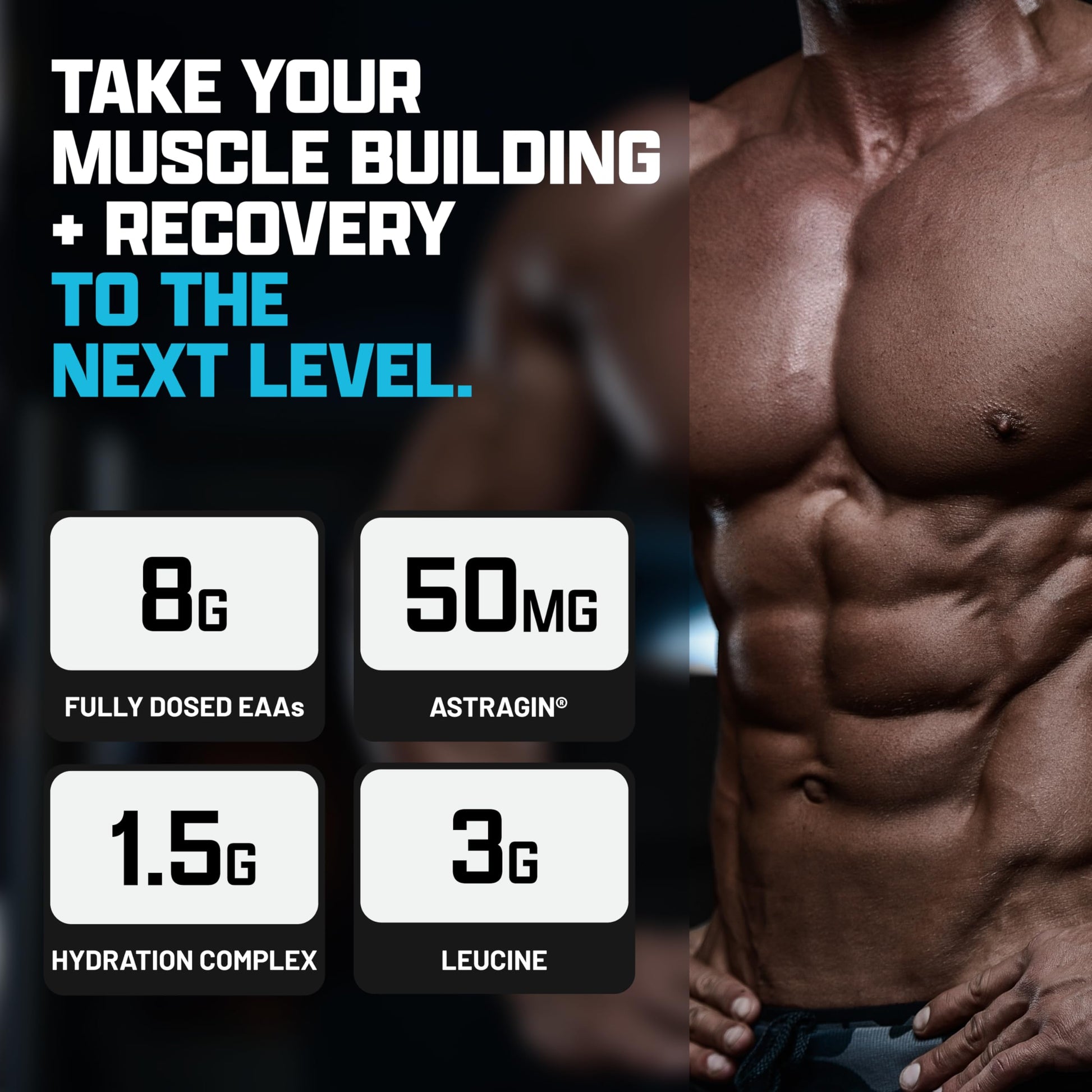 Nutrex Research EAA Hydration | EAAs + BCAA Powder | Muscle Recovery, Strength, Muscle Building, Endurance | 8G Essential Amino Acids + Electrolytes | Blueberry Lemonade 30 Servings - Medaid International