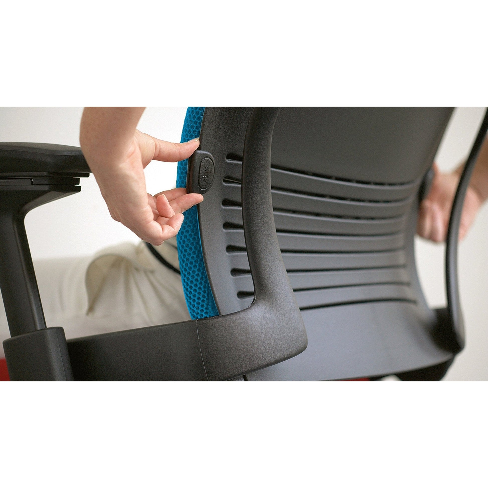 Steelcase Leap Office Chair, Black Frame and Cogent Connect Nickel Fabric - Medaid International
