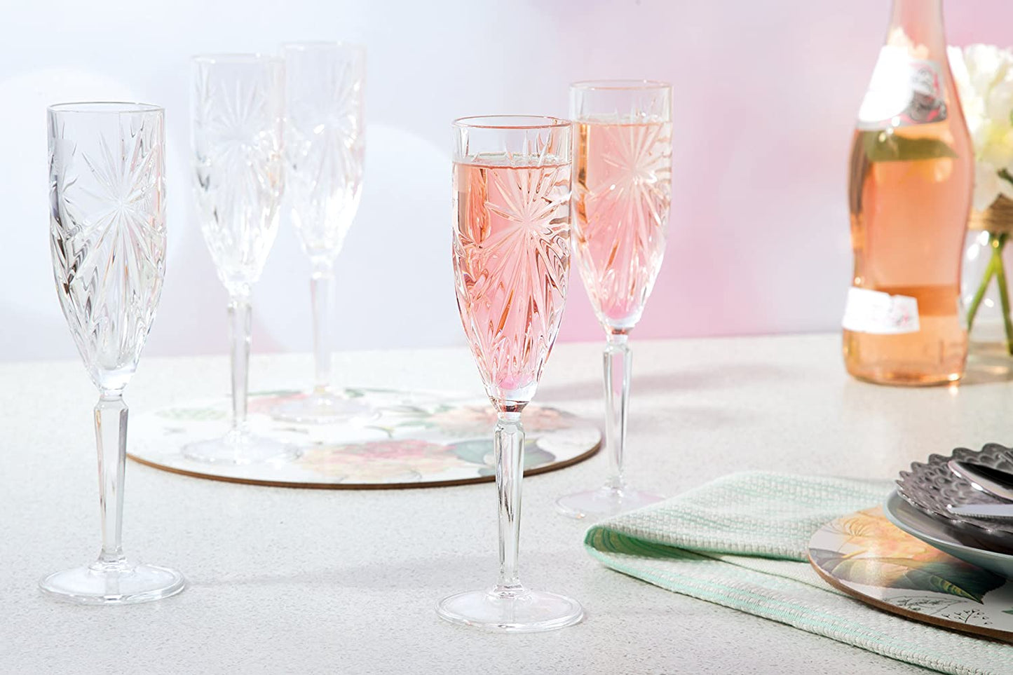 RCR oasis flute goblet set of 6 - 16cl