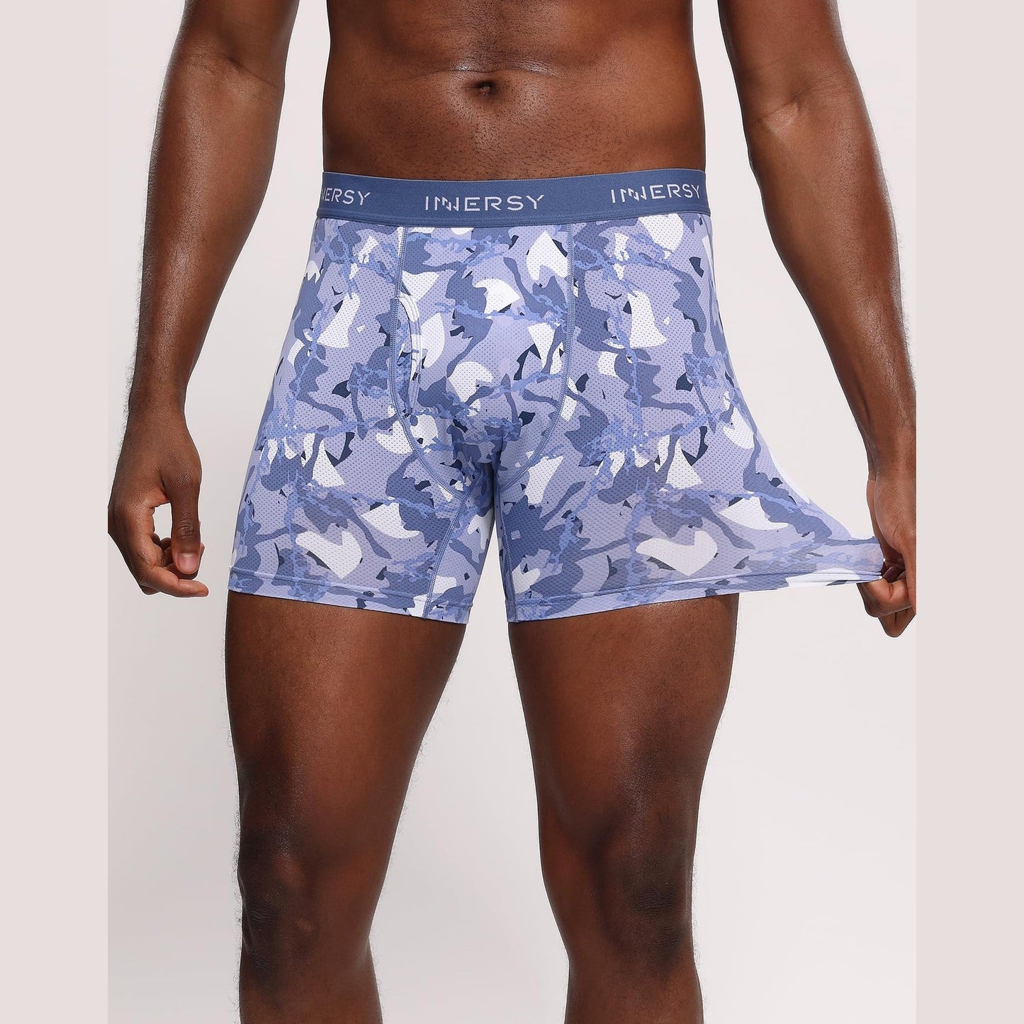 INNERSY Men's Breathable Mesh Boxer Briefs Cooling Moisture Wicking Underwear 4-Pack(Camouflage Maze,Large) - Medaid International