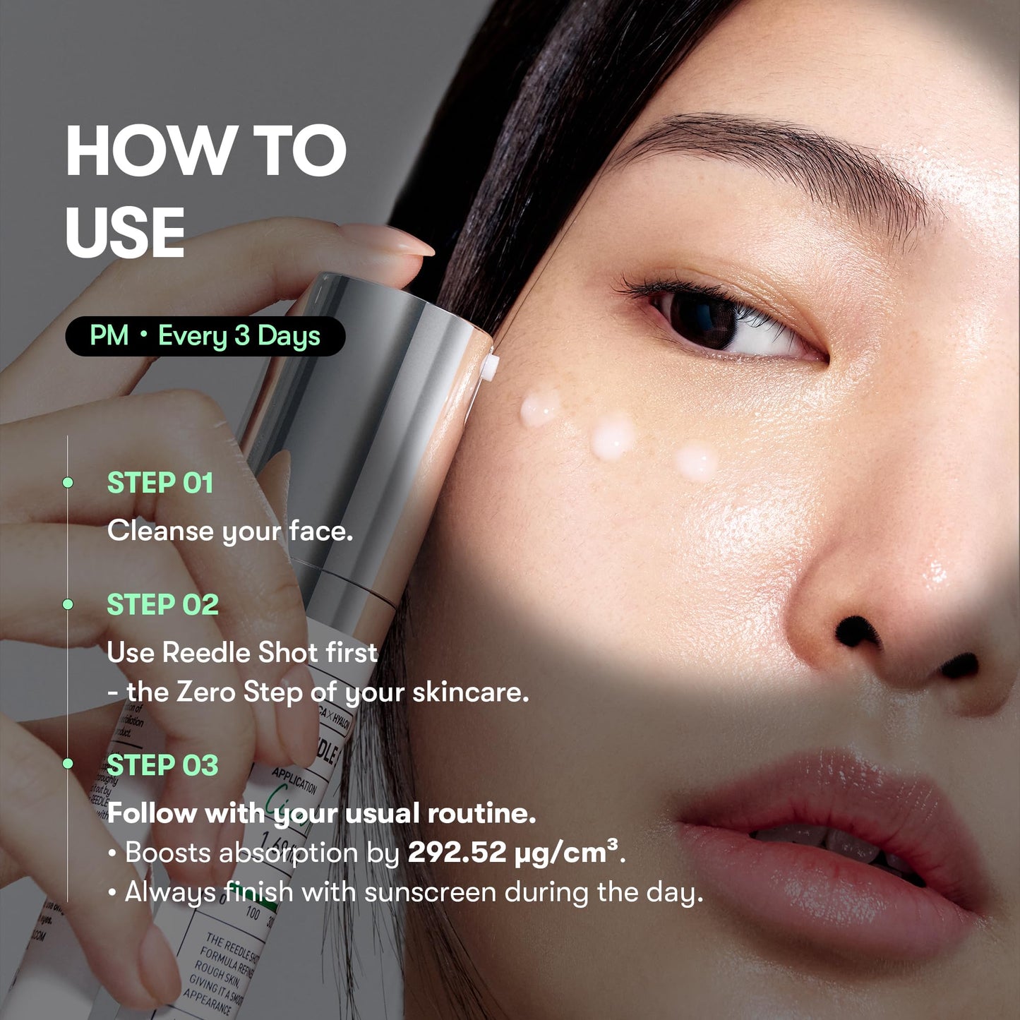 VT COSMETICS CICA Reedle Shot 300, Advanced Night Exosome, Microneedling Serum, Centella Asiatica, Hyaluronic Acid, Propolis, Soft Skin, Regeneration, Glass Skin, Korean Skin Booster 1.69Fl Oz (50ml) - Medaid International