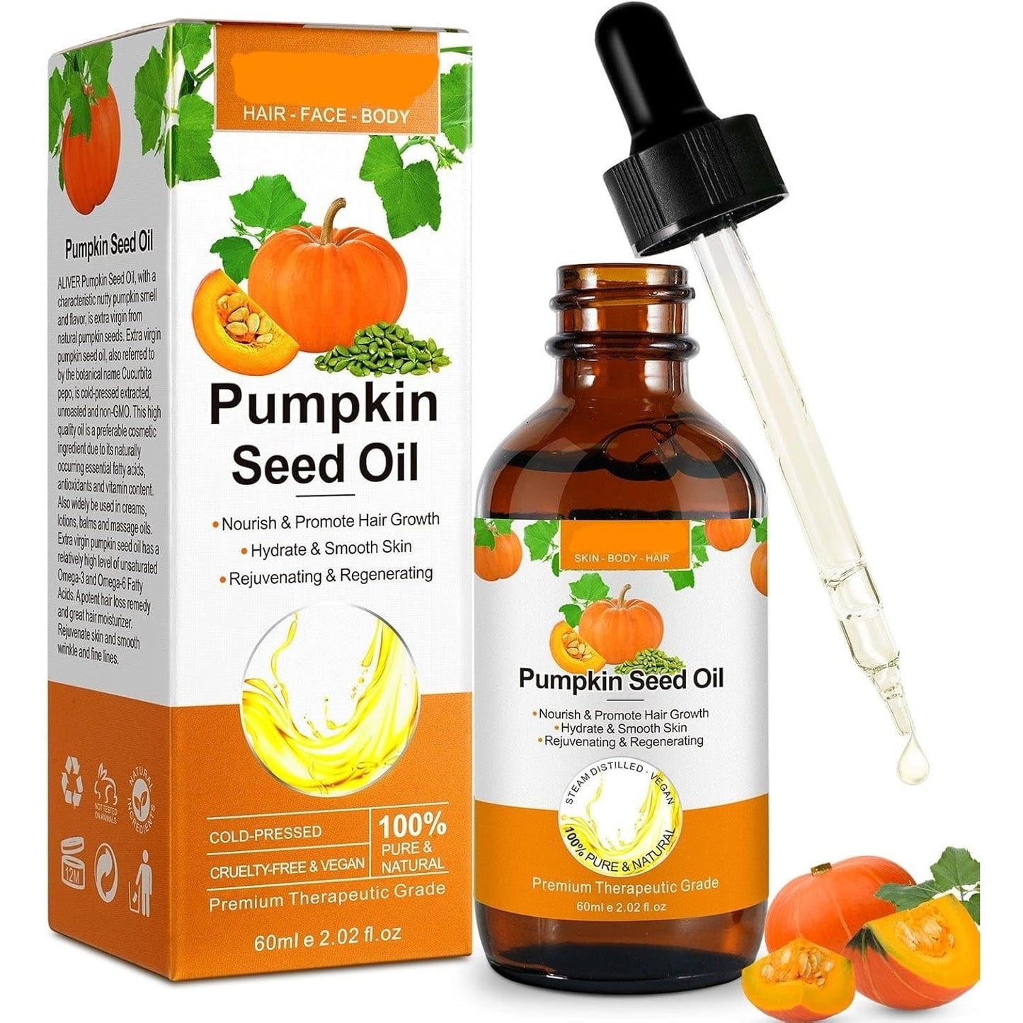Rosemary Oil for Hair Growth 2 Fl Oz, Pure Organic Rosemary Essential Oils Serum for Dry Damaged Hair and Growth, Hair Loss Scalp Treatment - Medaid