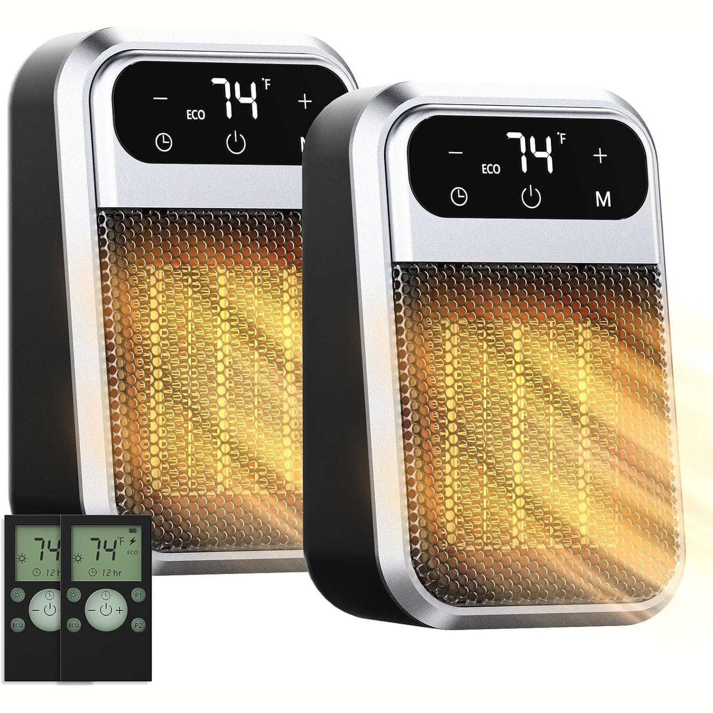 Wall Space Heater 450W Remote Portable Electric Heate