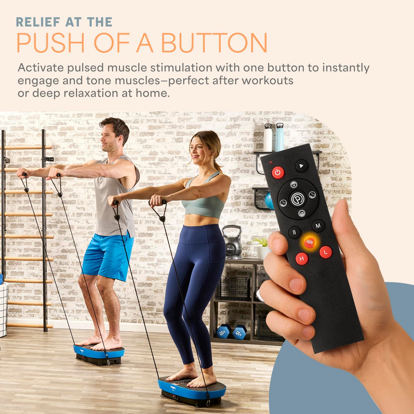 Lifepro Vibration Plate with Built-in Footpad Pulse Technology – Whole Body Vibrating Plate Exercise Machine for Muscle Toning and Comfort – 99 Speeds, 9 Programs, Remote, Bands, Max Weight 265 lbs