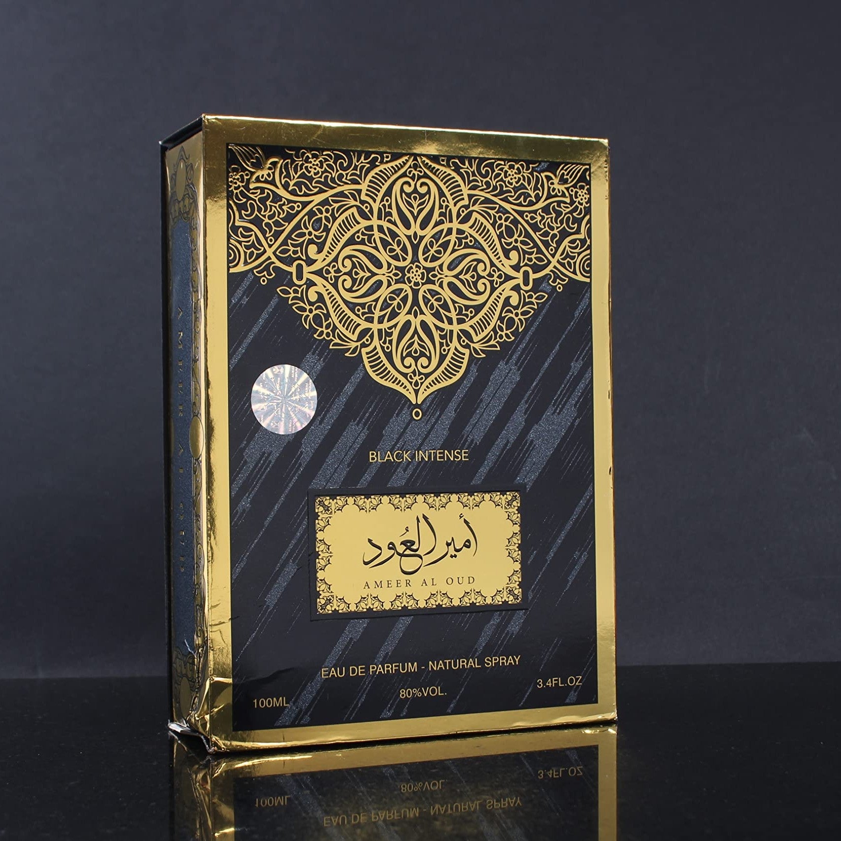 ††† Upscale Perfume & Oud Ameer Al.Oud Black Intense Eau De Parfum Unisex Spray - 3.4 Fl Oz (100 ml) عطر امير العود بلاك انتنس - Medaid International