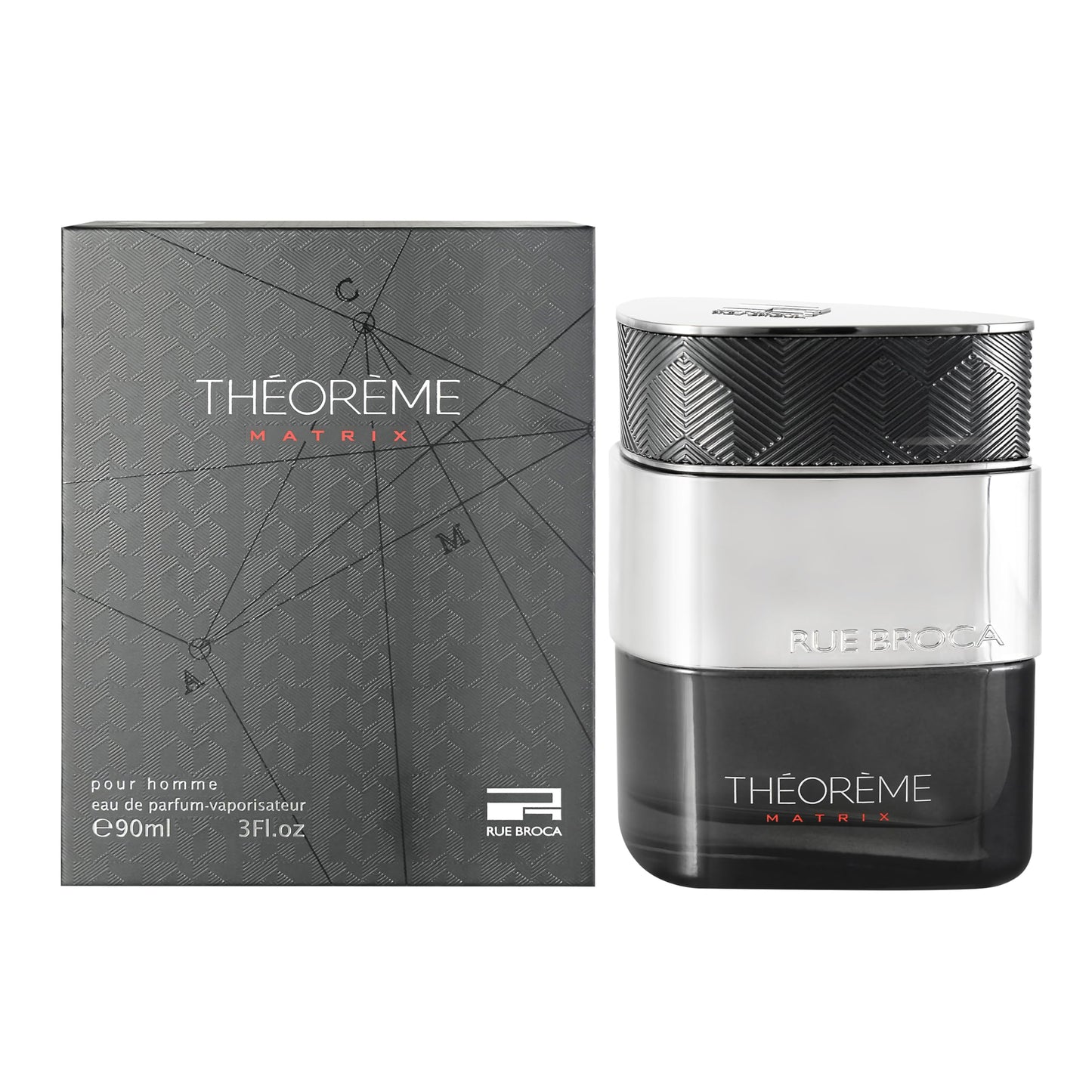 Rue Broca Theoreme Matrix Eau de Parfum Spray For Men, 3.0 Fl. Oz – Fruity, Woody & Spicy Scent for Men - Medaid International