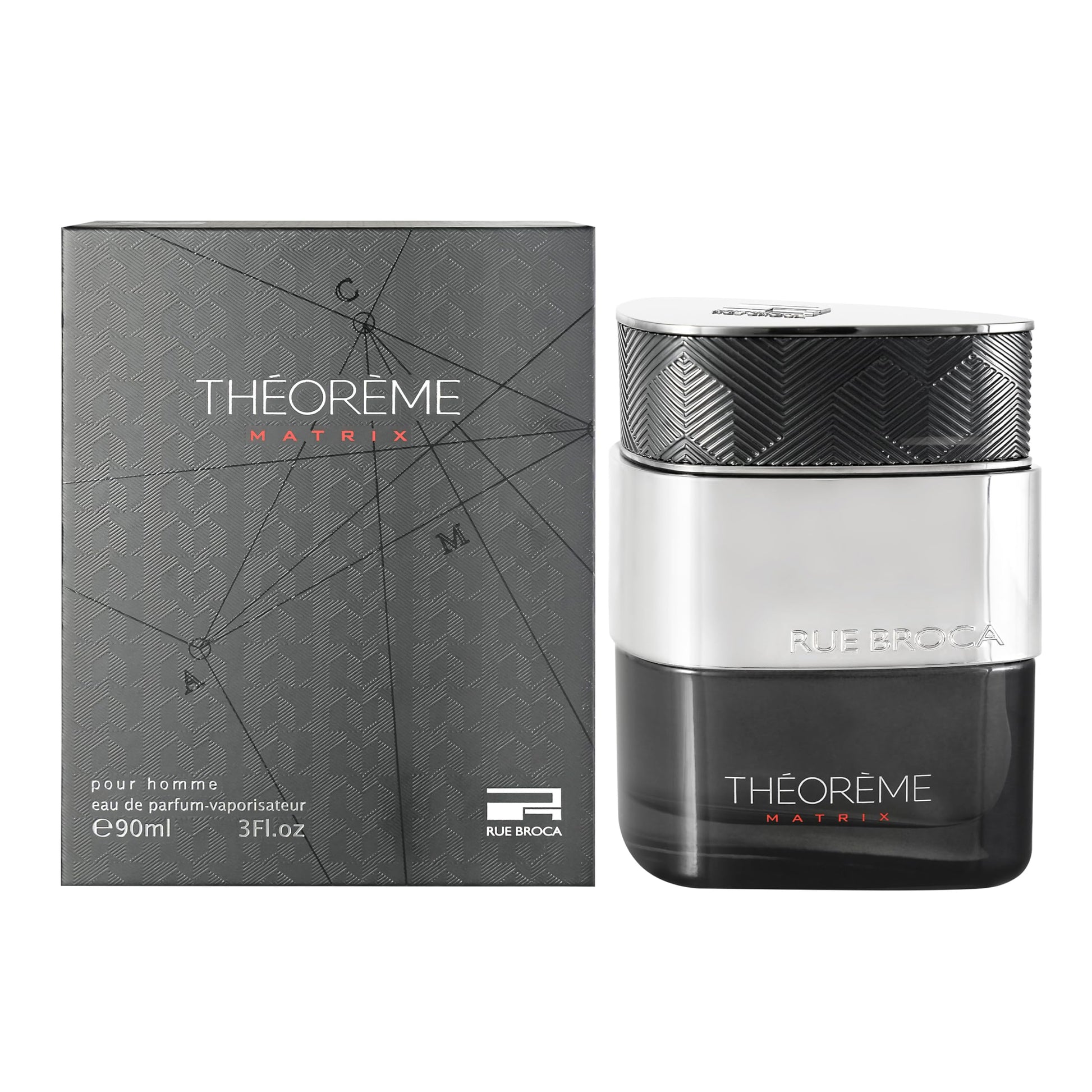 Rue Broca Theoreme Matrix Eau de Parfum Spray For Men, 3.0 Fl. Oz – Fruity, Woody & Spicy Scent for Men - Medaid International