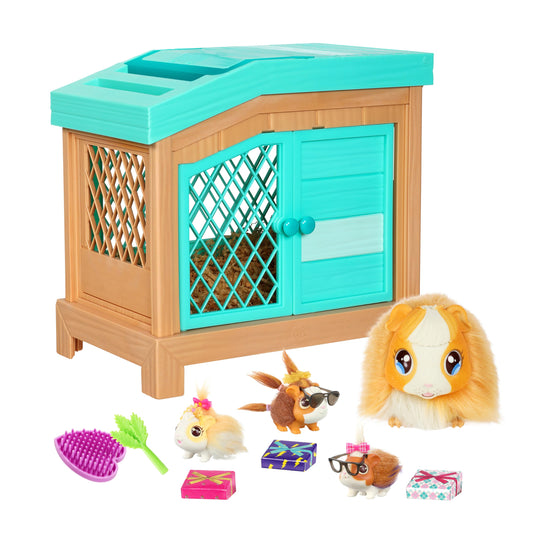 Little Live Pets Mama Guinea Pig and Her Hutch Interactive Toy