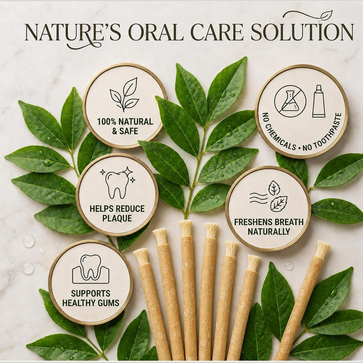 Pack of 5 Authentic Miswak Sticks