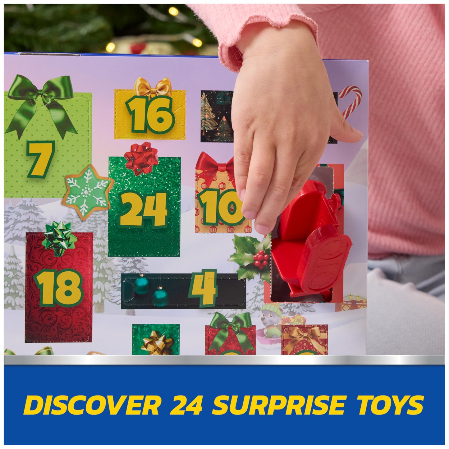 PAW Patrol Holiday Rescue 2025 Advent Calendar, 24 Surprise Toys - Figures, Miniature Vehicles & Accessories, Kids Toys for Boys & Girls Ages 3 and Up - Medaid International
