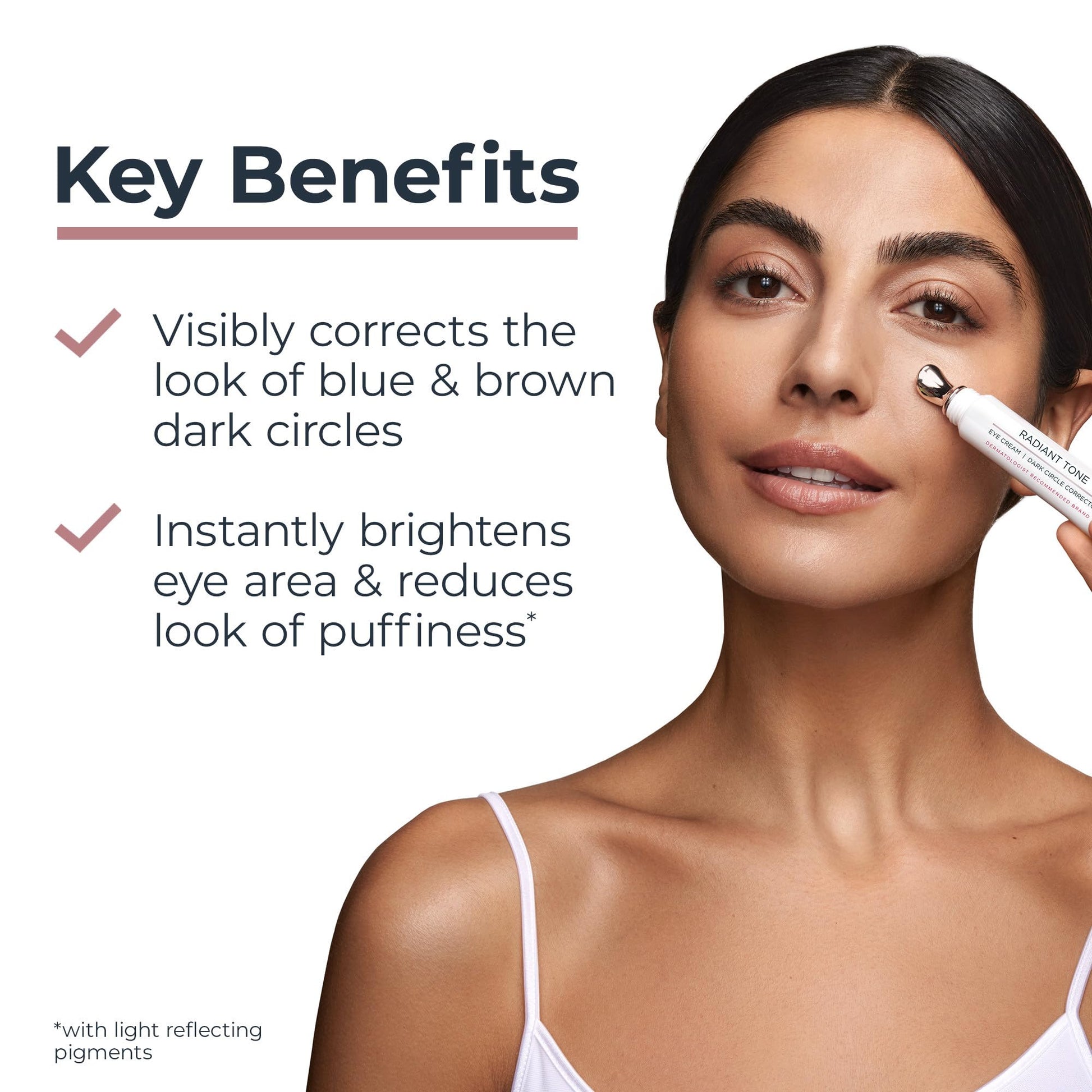 Eucerin Radiant Tone Eye Cream Dark Circle Corrector, Eye Brightening Cream with Thiamidol and Hyaluronic Acid, Helps Reduce the Look of Eye Puffiness, 0.5 Oz Tube - Medaid International