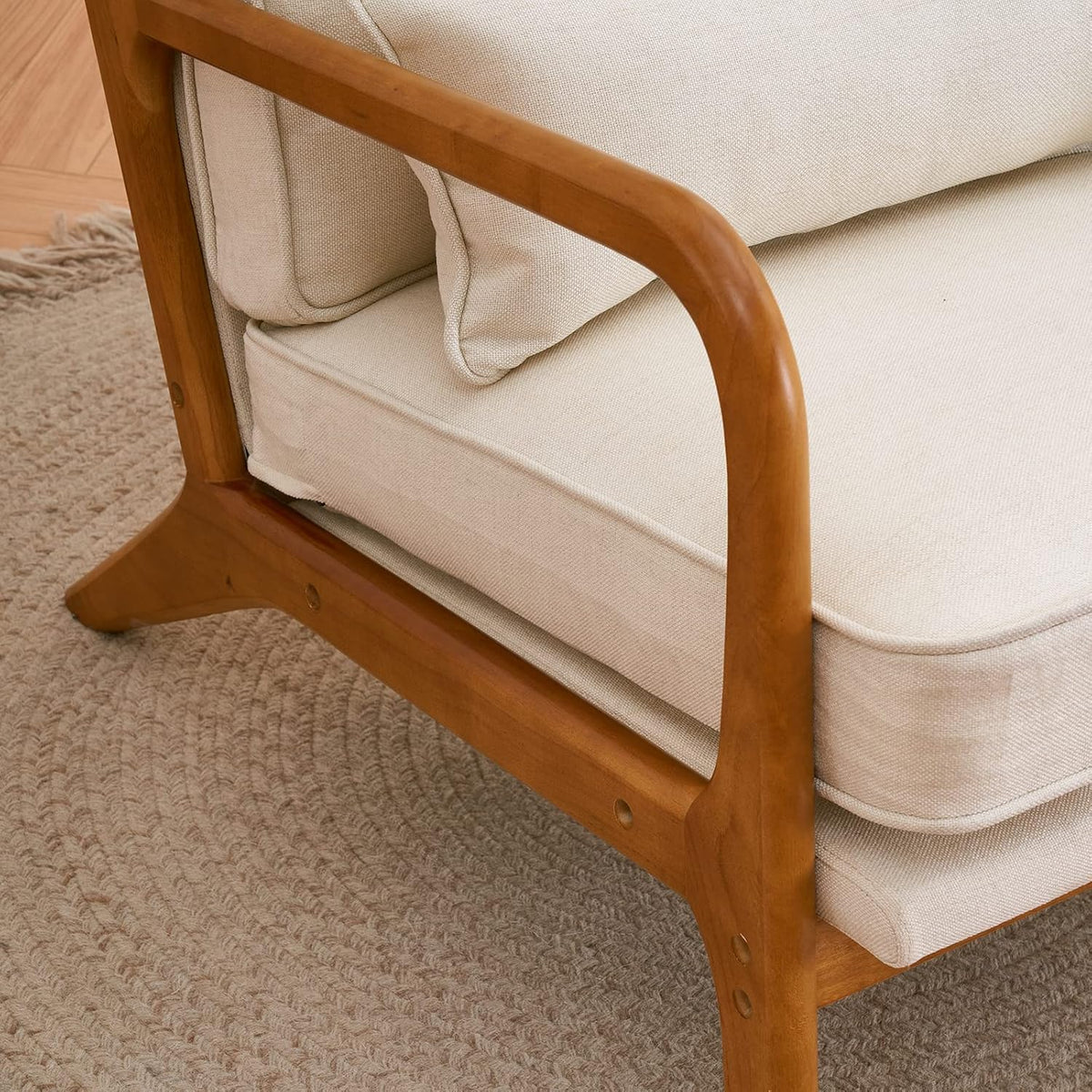 Linen-Blend Armchair
