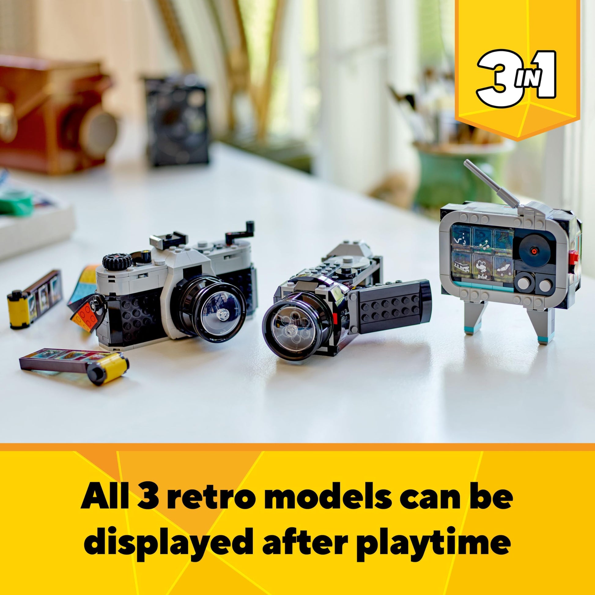 Lego 31147 Creator 3-in-1 Retro Kamera, Retro-Videokamera Oder Retro-Fernseher - Medaid International
