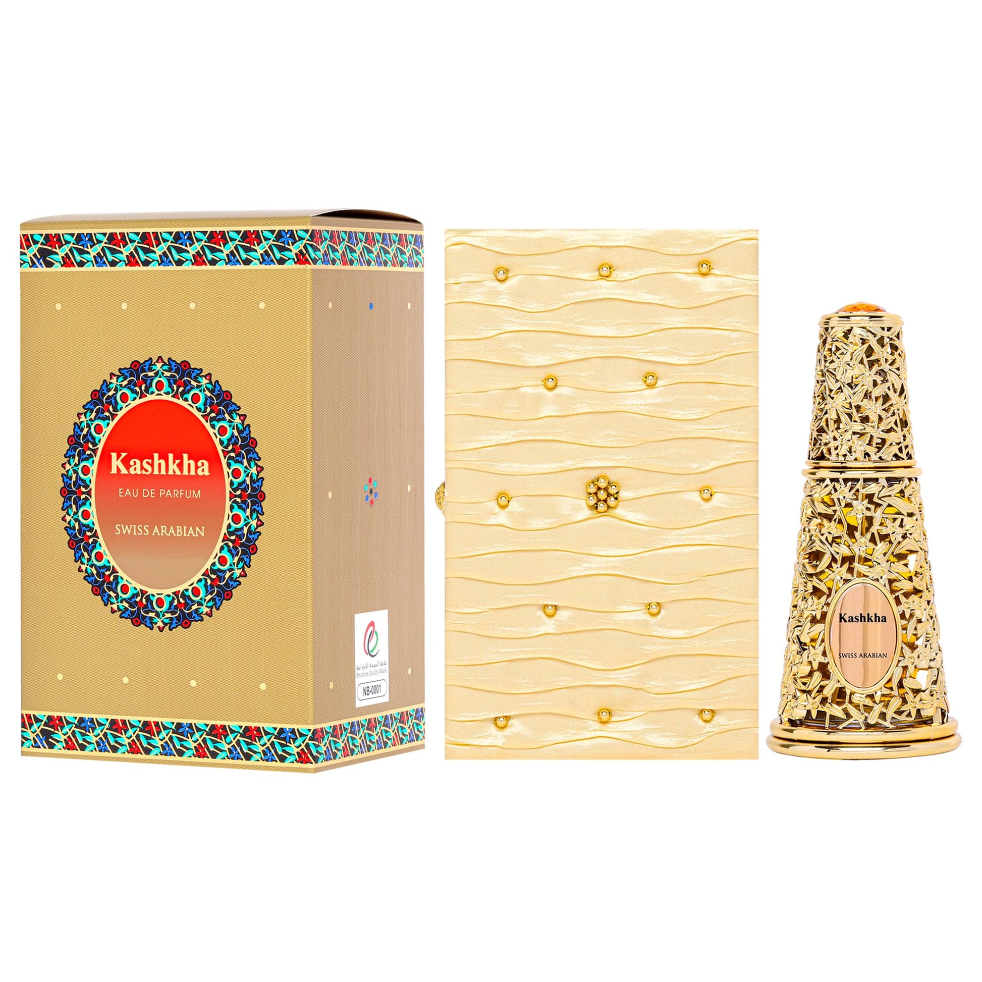 Swiss Arabian Kashkha - Luxury Products From Dubai - Long Lasting, Addictive Personal EDP Spray Fragrance - Seductive Signature Aroma - 1.7 Oz - Medaid International