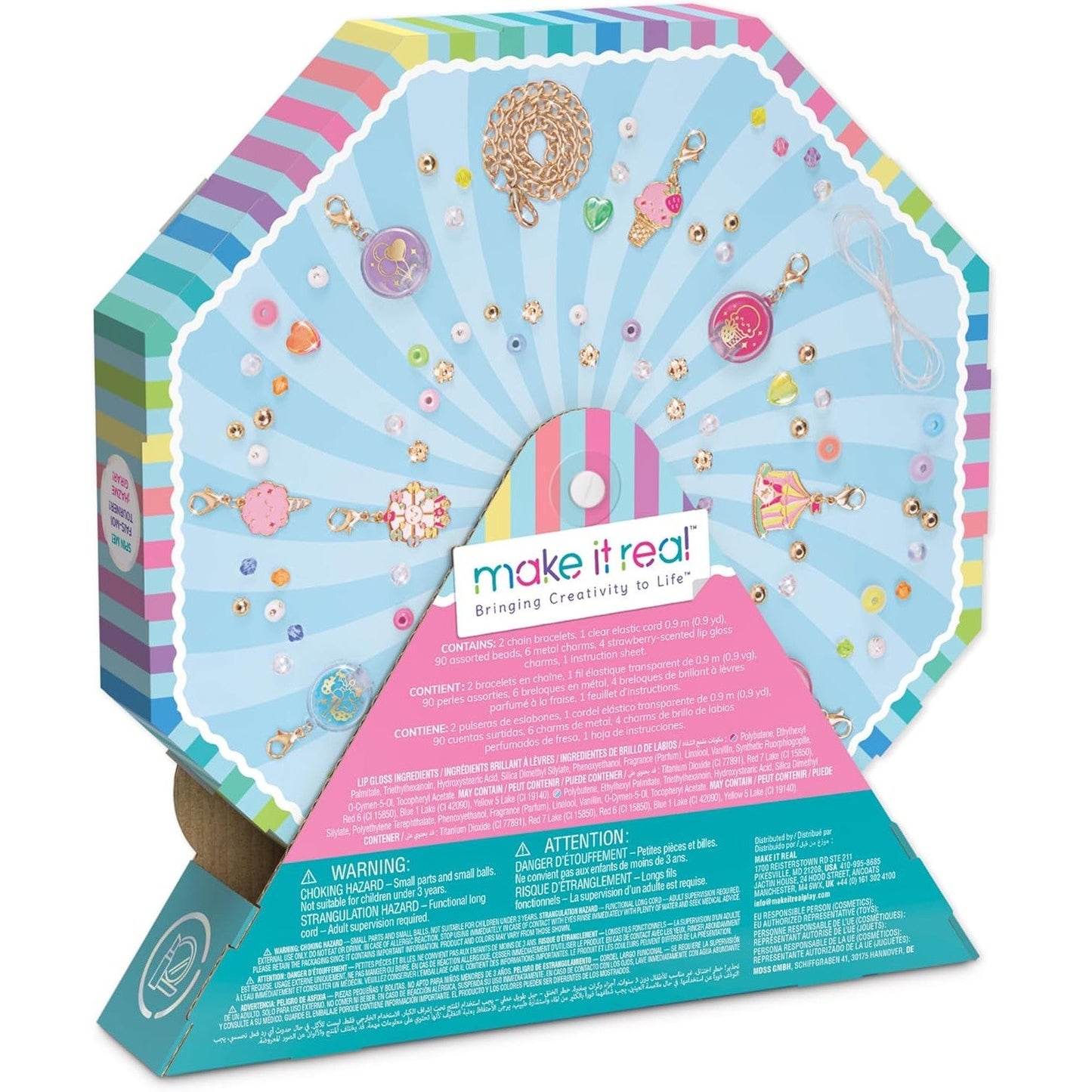 Sweet Spin Carnival Lip Gloss Bracelets - 104pc - Medaid International