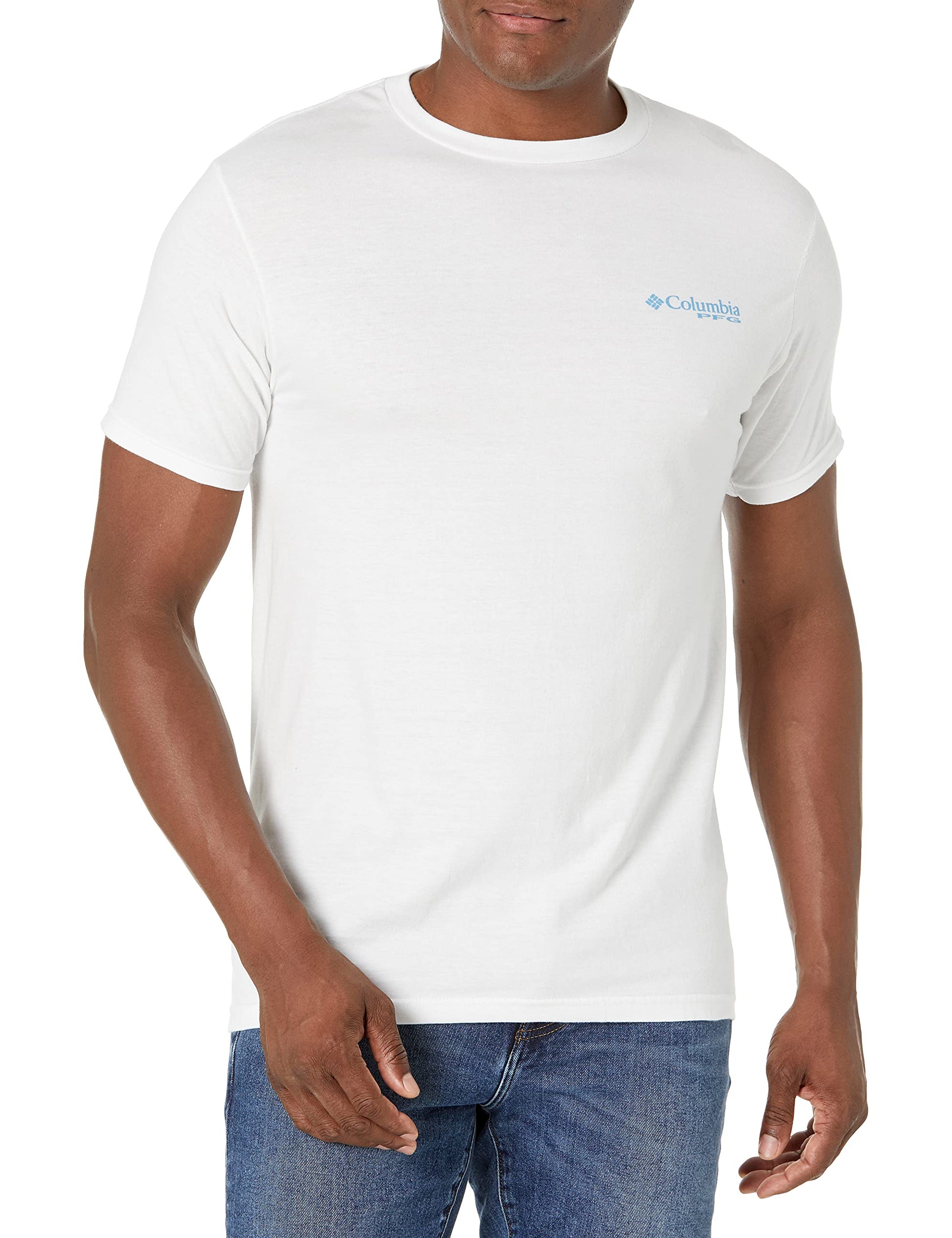 Columbia Apparel Men's Graphic T-Shirt Shirt, White/Biber, X Large - Medaid International