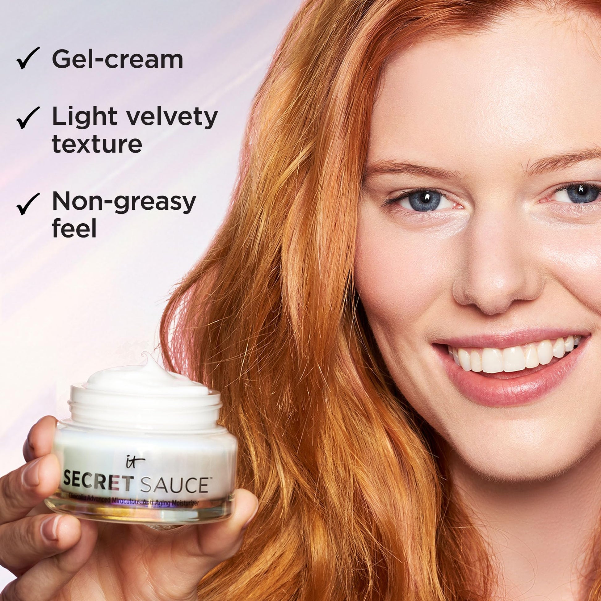 IT Cosmetics Secret Sauce Anti-Aging Face Moisturizer - Hydrating & Plumping Moisturizer Face Cream For Fine Lines, Wrinkles & Dark Spots - Vegan - Day or Night Facial Moisturizer - 2 fl. oz - Medaid International