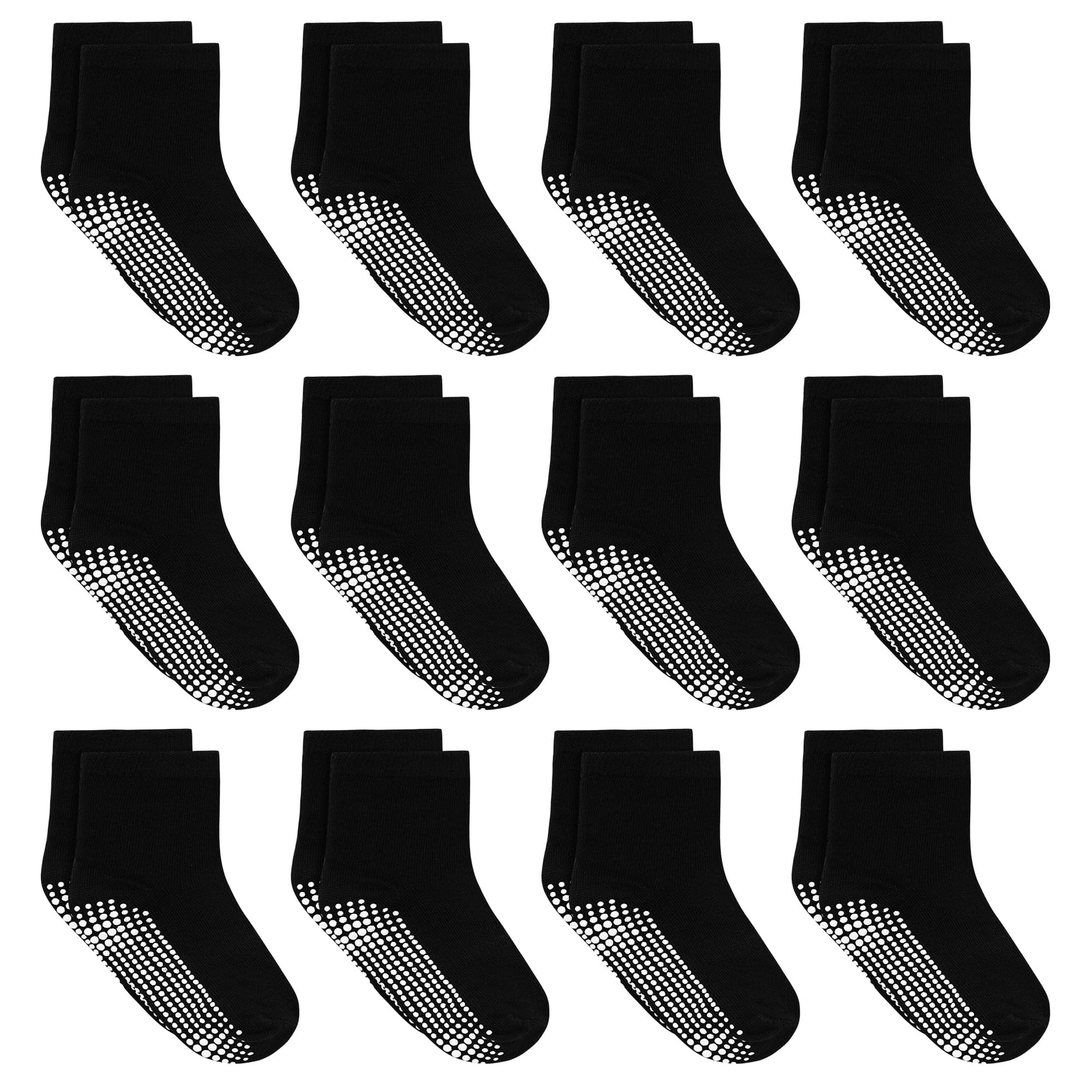 Tphon Toddler Socks, Baby Non Slip Socks for Boys Girls 12 Pairs Kids Infants Children Sock 1-3 Years - Medaid International