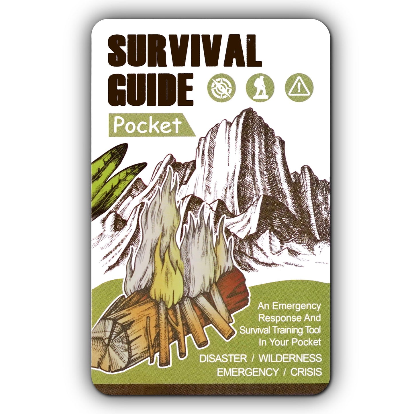 Tiny Pocket Survival Guide EDC Survival Kits Military Grade for Field Emergency, First Aid, Disaster, and Rural Urban Preparedness