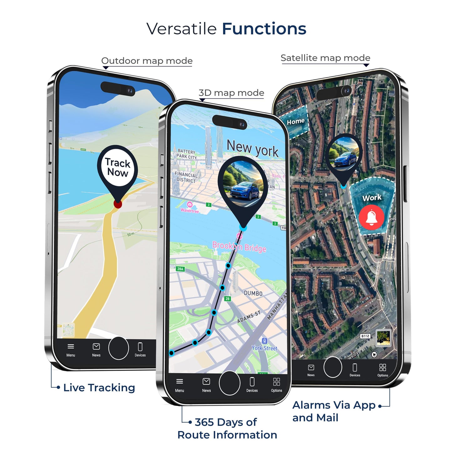 Salind GPS 4G LTE OBD 9-35V Fleet and Vehicle Tracker – Hidden Car, Truck, Trailer Locator with Real-Time Monitoring, Route History, Mileage, GeoFence, Compact Splash Proof Design, Fixed Connection - Medaid International