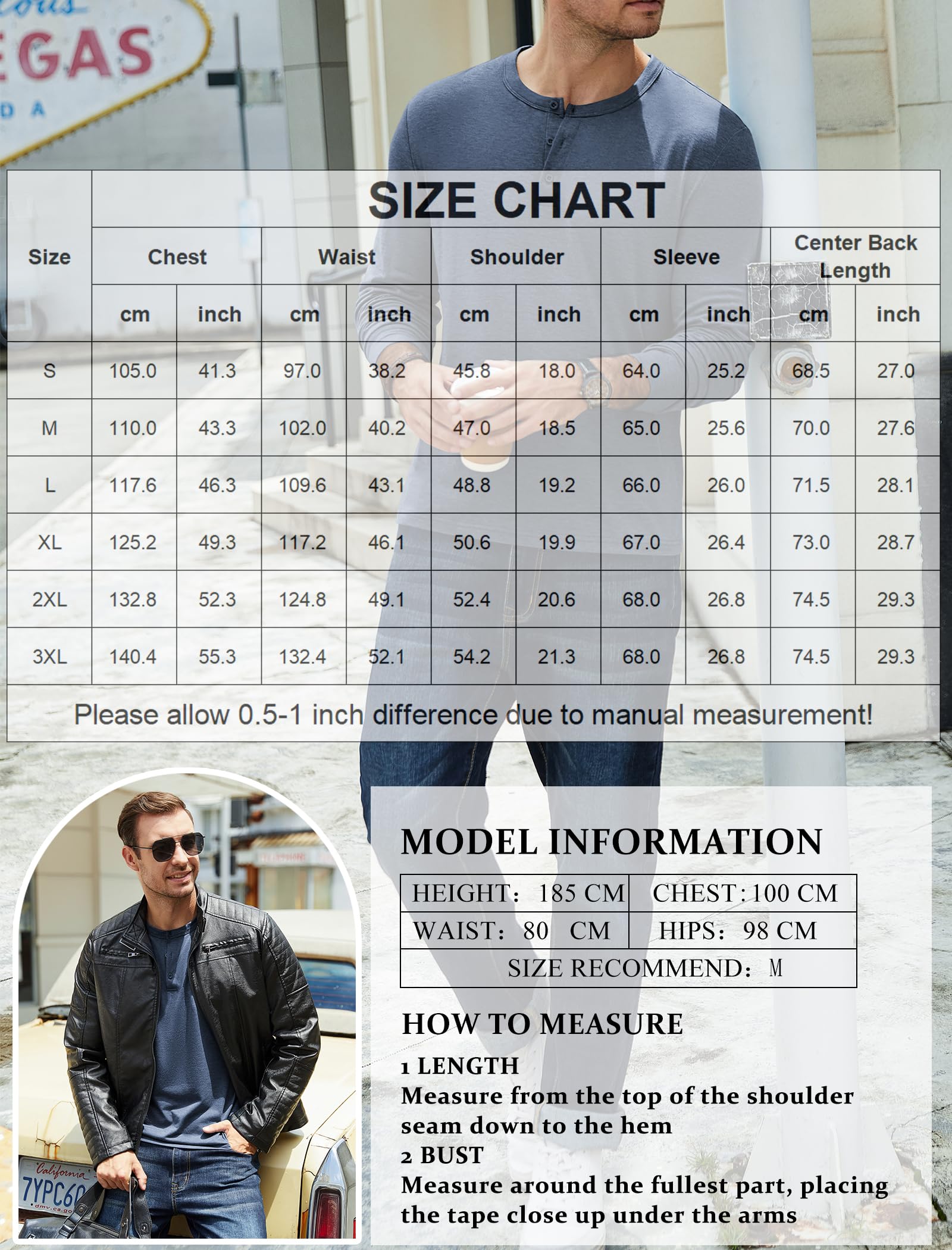 COOFANDY Men's Henley T-Shirt Long Sleeve Casual Slim Fit Stretch Tees Soft Henley Shirts Lightweight Fall Henley Pullover Tshirt Navy Blue - Medaid International