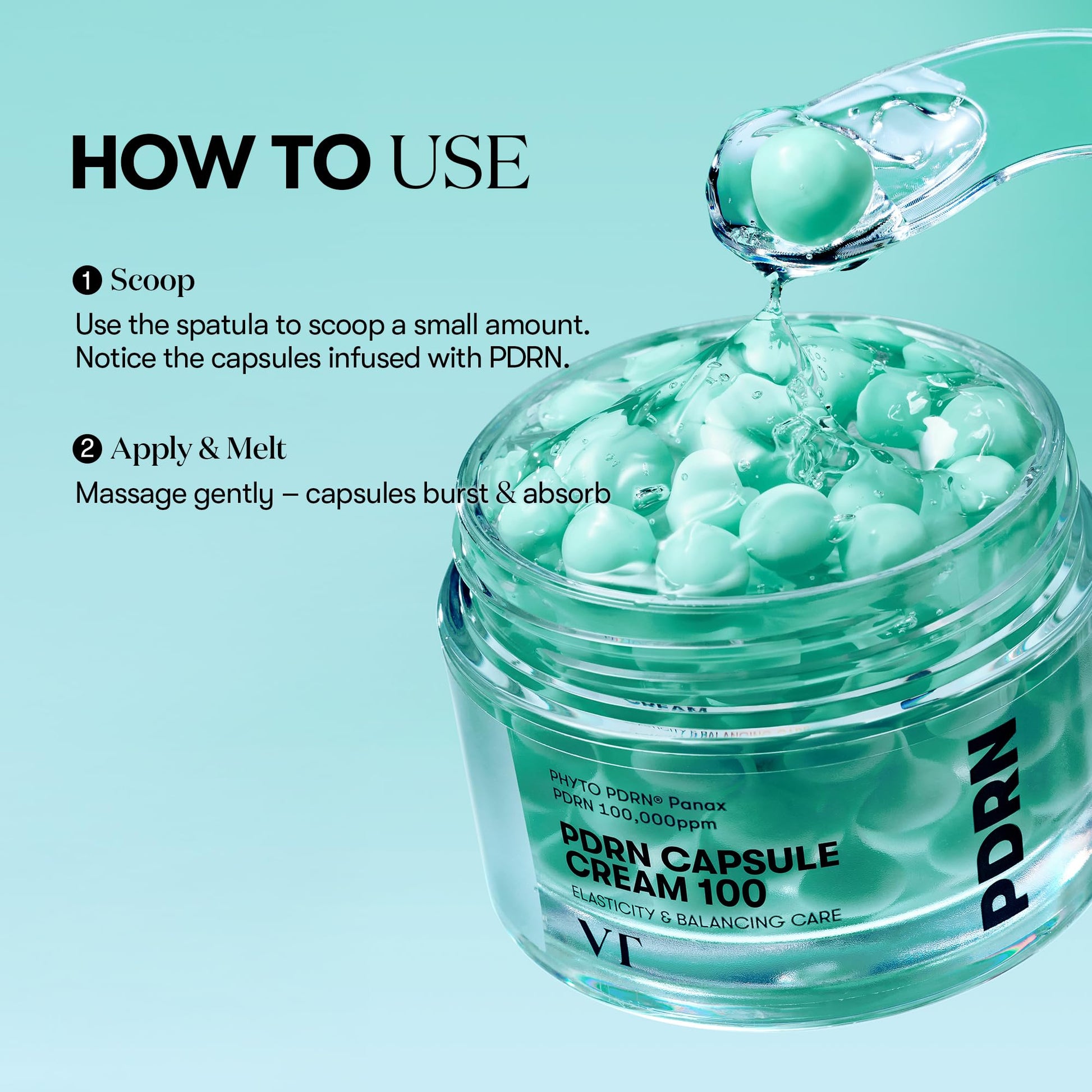 VT COSMETICS PDRN Capsule Cream 100, Hydrating Face Moisturizer with 100,000ppm PDRN, Hyaluronic Acid, 9 Peptides, Firming & Plumping Nourishing Cream, Korean Skin Care (1.69 fl. oz.) - Medaid International