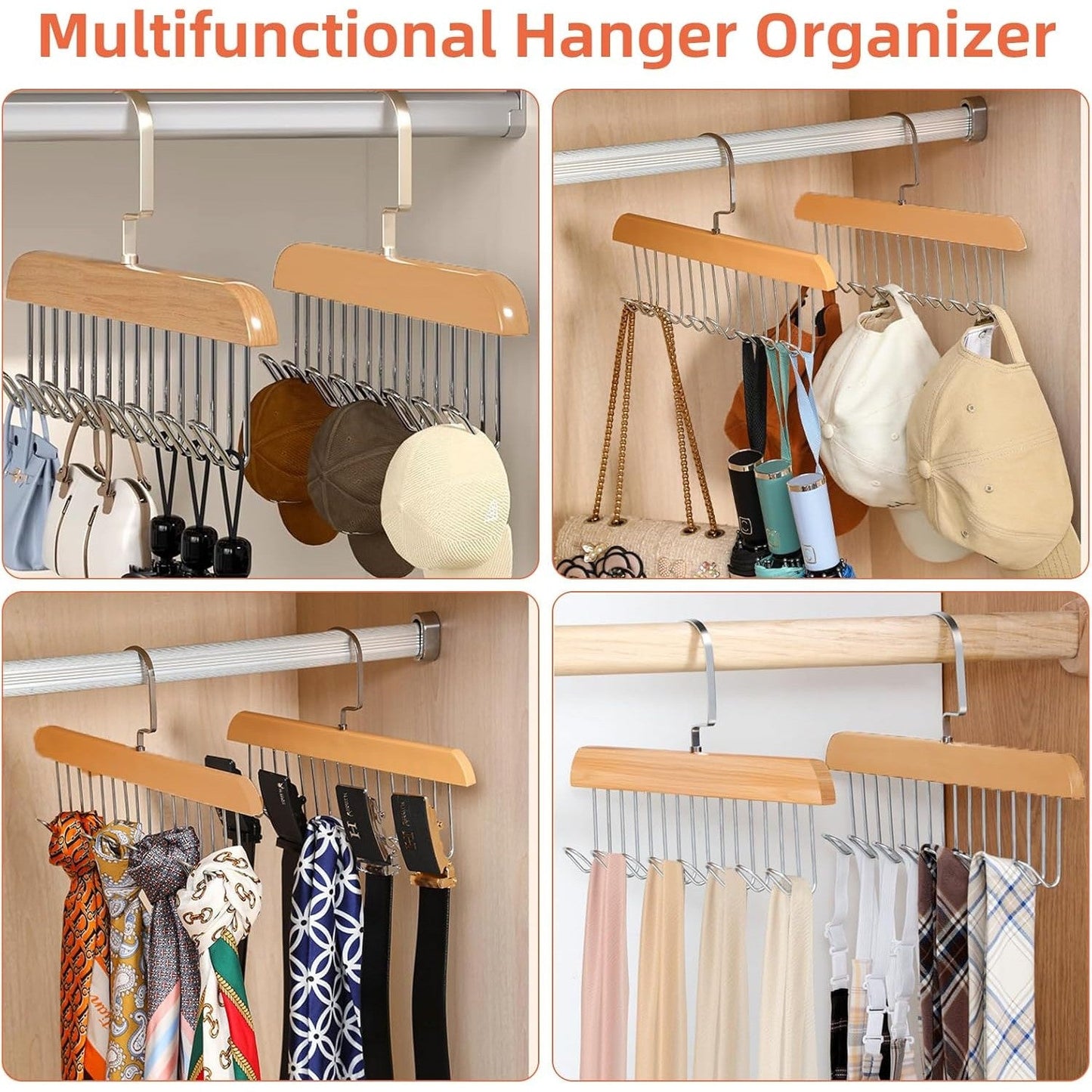 8-Hook Belt Hanger (Set of 2)