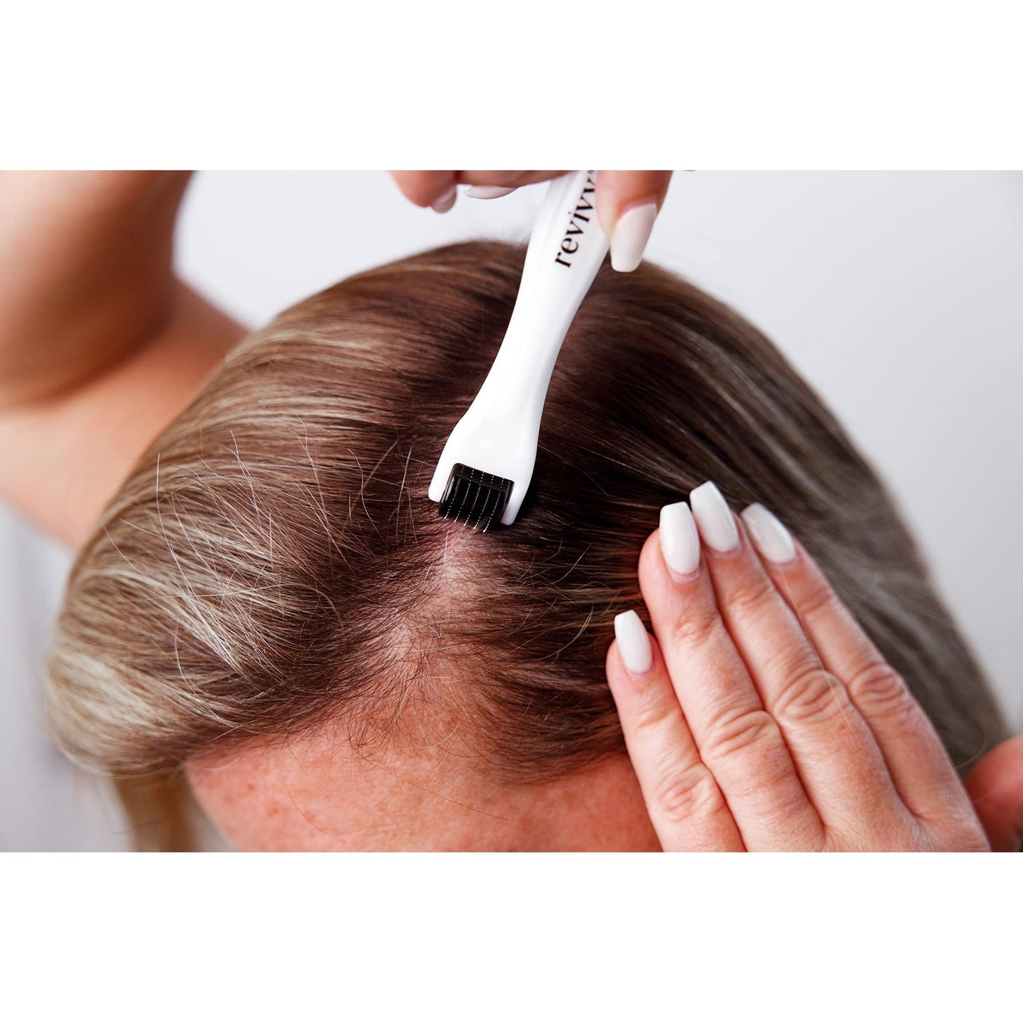 REVIVV Roller for Hair Rejuvenation – 0.25mm Roller for Scalp, Hair, Beard, Skin – 45 Day Supply - Medaid International