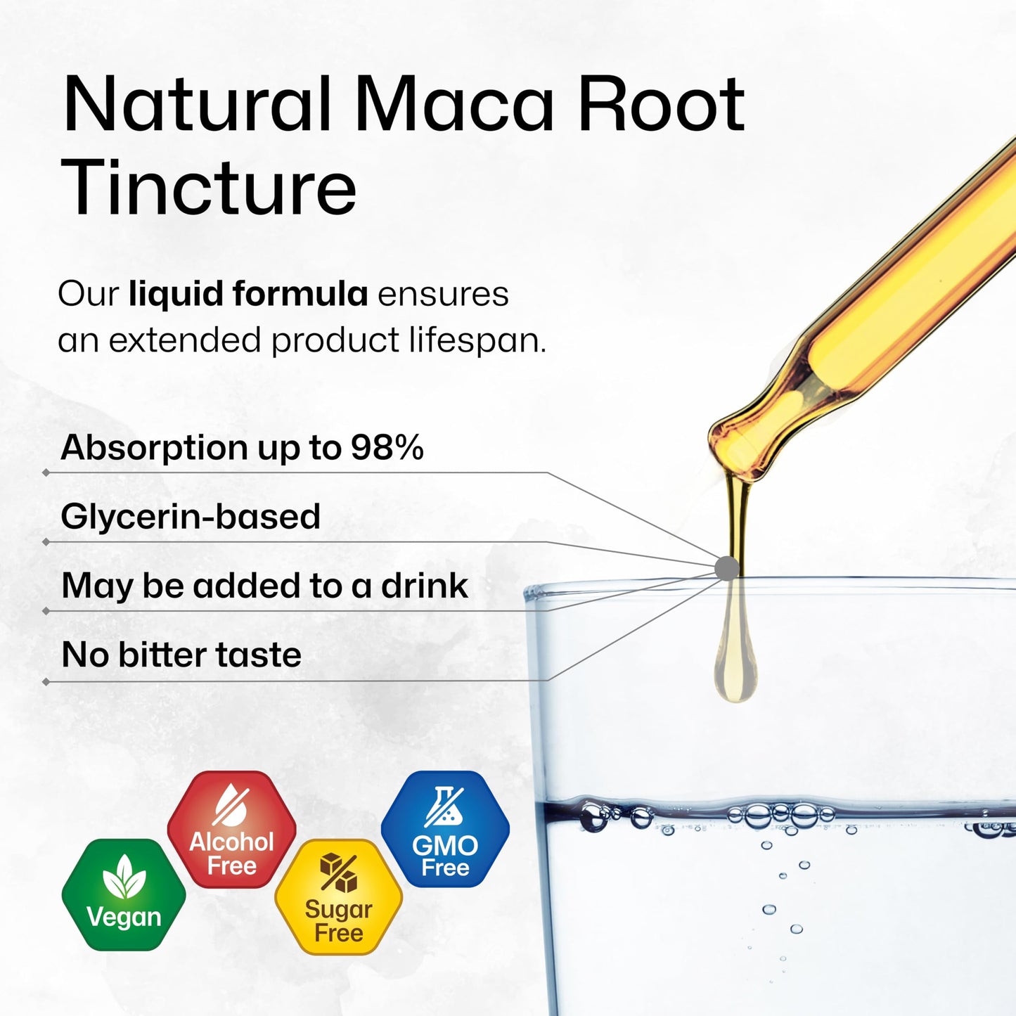 BIO KRAUTER Maca Root Liquid Drops - Maca Extract Tincture - Vegan, Sugar & Alcohol Free Extract 4 Fl.Oz. - Medaid International